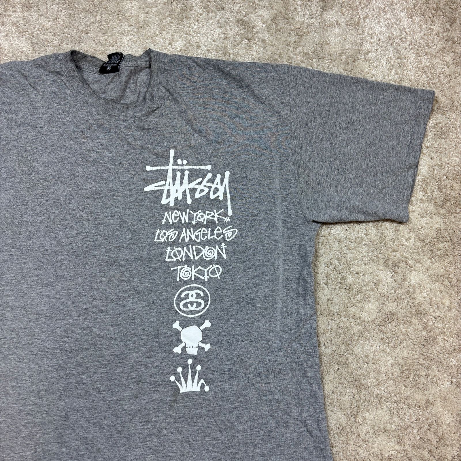 Stussy Stussy Worldwide Short Sleeve Crew T Shirt Men's XL Size US XL / EU 56 / 4 - 2 Thumbnail
