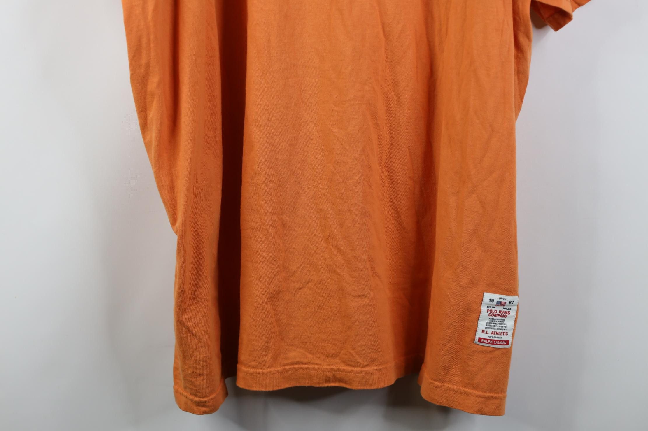 Polo Ralph Lauren Deadstock Vintage Y2K 2004 Ralph Lauren Spell Out T-Shirt Size US XXL / EU 58 / 5 - 3 Thumbnail