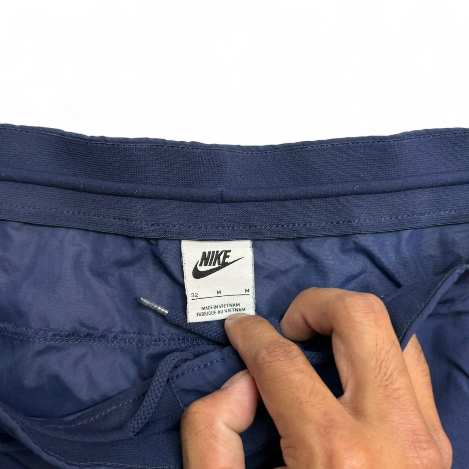 Nike Nike Mens Nylon Cargo Track Pants Blue Reflective Zip Y2K 32 Size US 33 - 4 Thumbnail