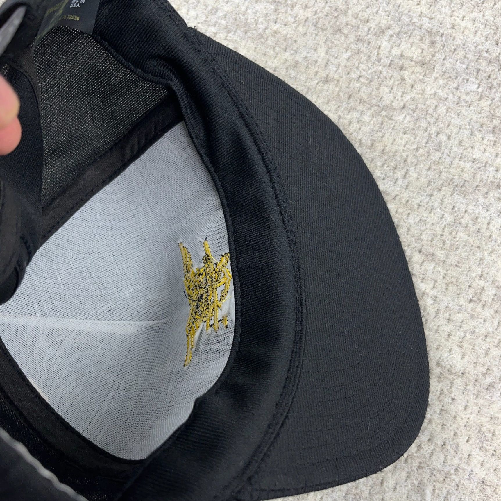Vintage VINTAGE Eagle Crest Navy SEAL Team Hat Cap Snapback Made In USA Black Yellow 90s Mens Adult One Size Adjustable Twill Cotton Polyester Size ONE SIZE - 7 Thumbnail