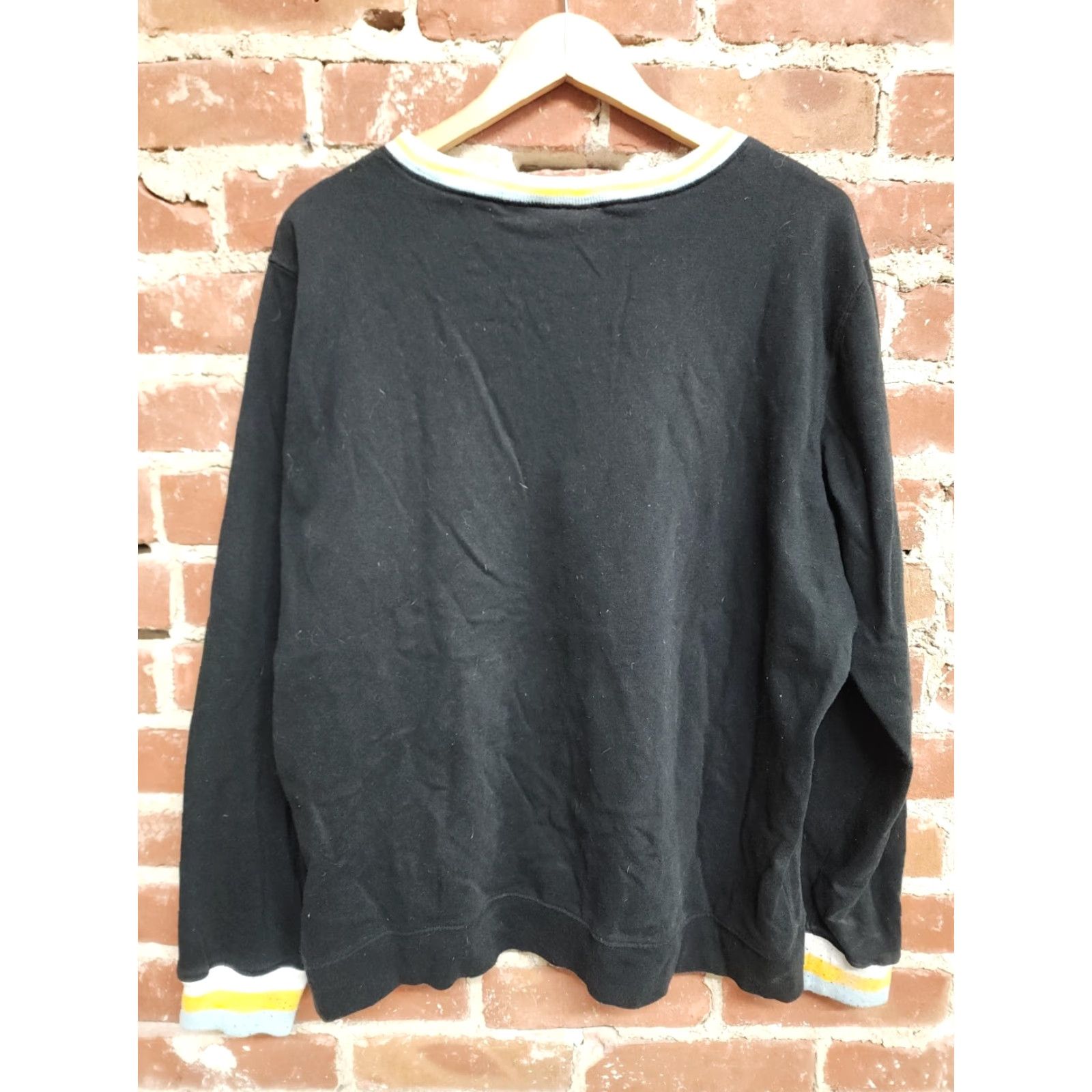 Vintage VINTAGE Box Lunch Womens Black Sponge Bob Embroidered Pullover Crewneck Sweater 2XL Size XXL / US 16-18 / IT 52-54 - 2 Thumbnail
