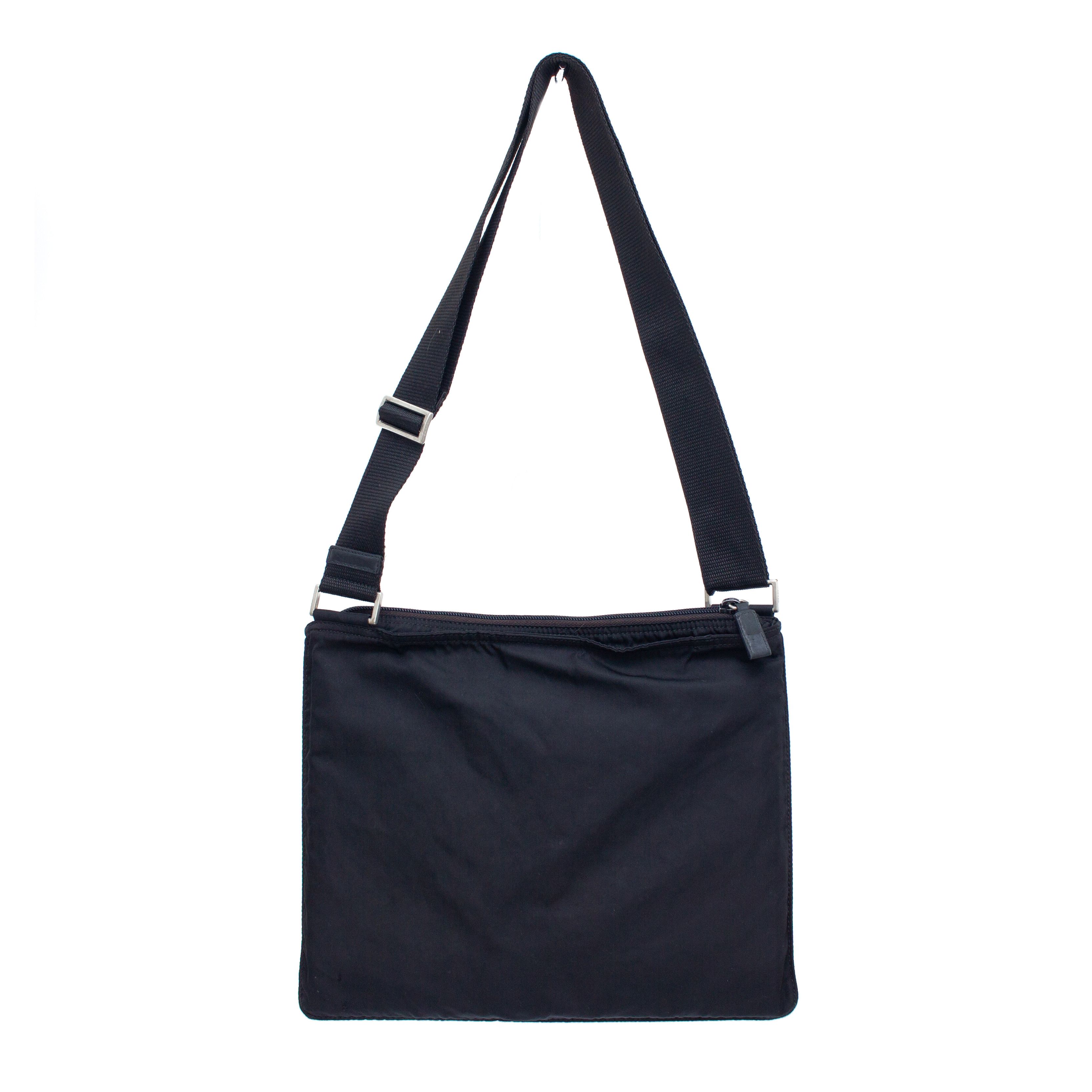 Prada 1.5k$ Prada Black Nylon Crossbody Tessuto Bag Size ONE SIZE - 6 Thumbnail