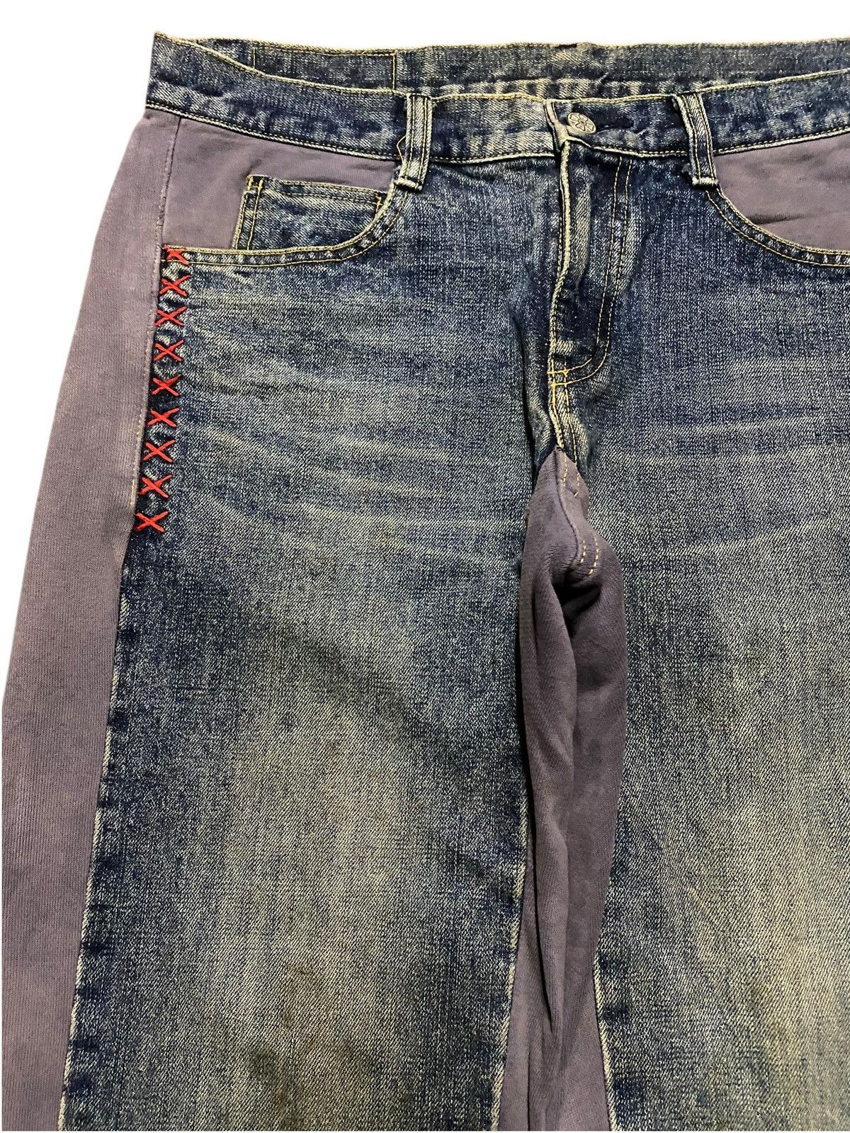 Kapital Rare Japanese Ozone Rock Brand Mud Wash Baggy Jeans Size US 34 / EU 50 - 7 Thumbnail