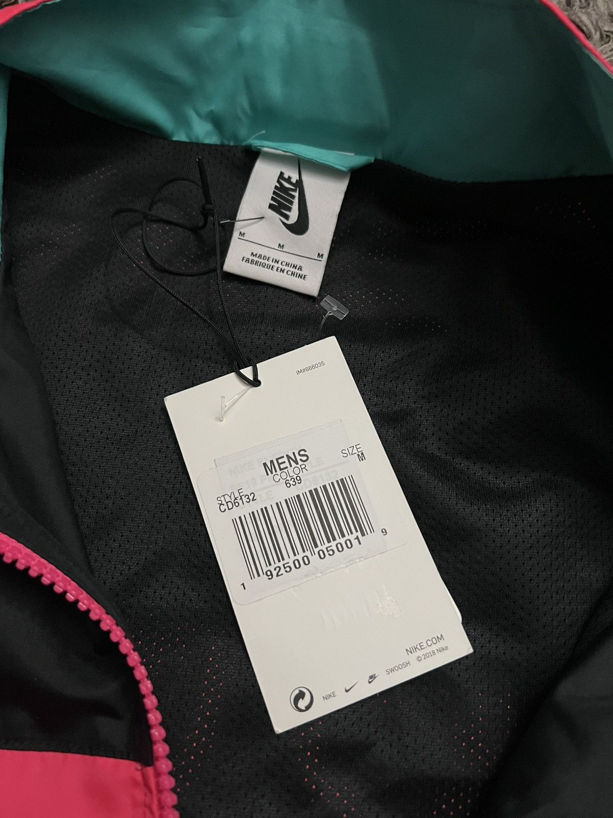 Nike × atmos Nike/Atmos Vintage Patchwork Track Jacket - pink/hyper jade Size US M / EU 48-50 / 2 - 4 Thumbnail