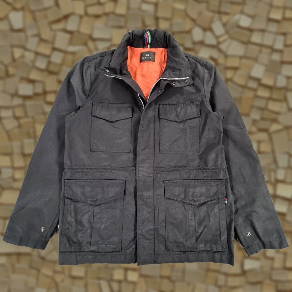 Paul Smith Paul Smith Mens Field Jacket Black Medium Full Zip Hooded Cotton Nylon Casual Size US M / EU 48-50 / 2 - 1 Thumbnail