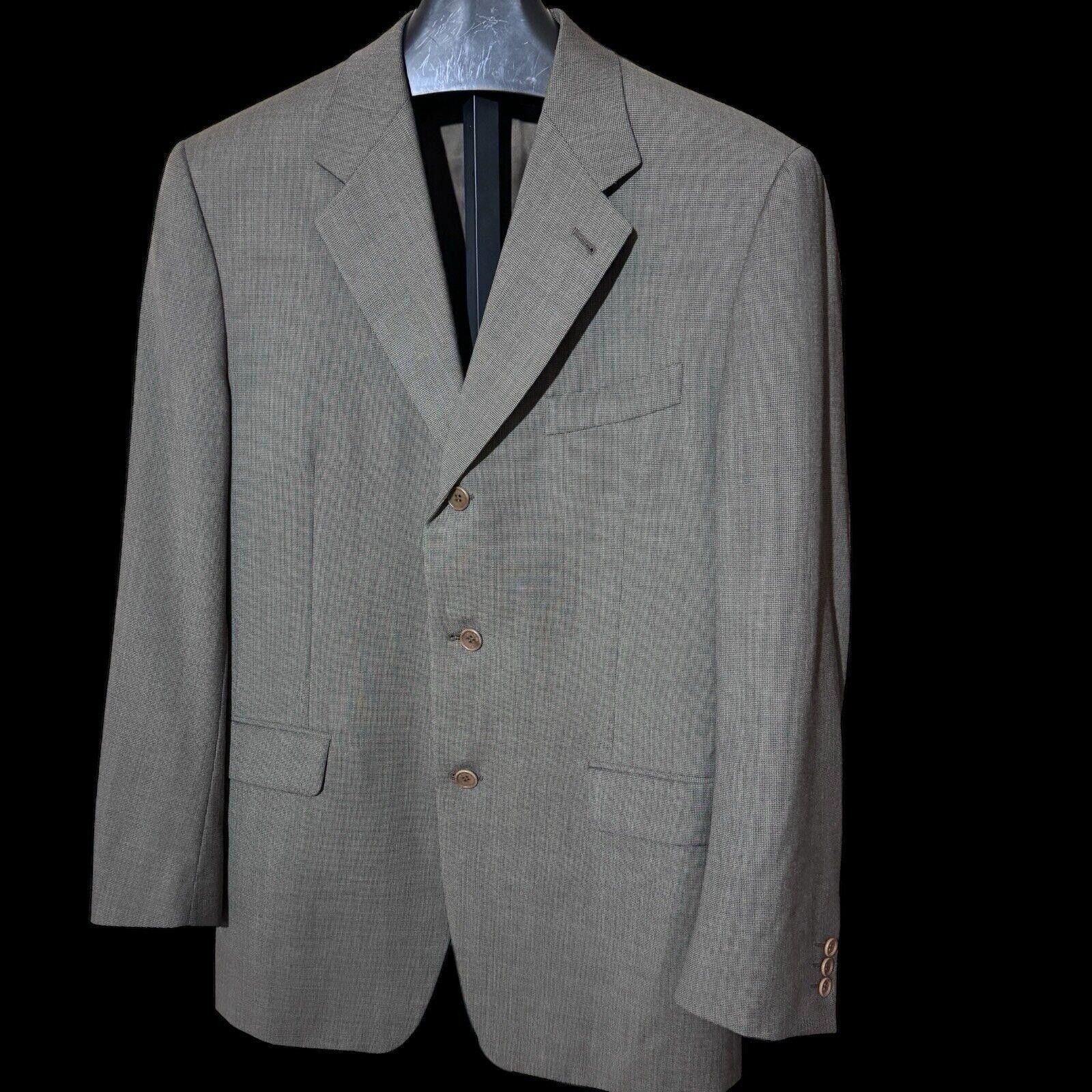 Canali Canali Gray Check 3 Button Sport Coat Jacket Sz 50 R NEW Size 38R - 1 Thumbnail