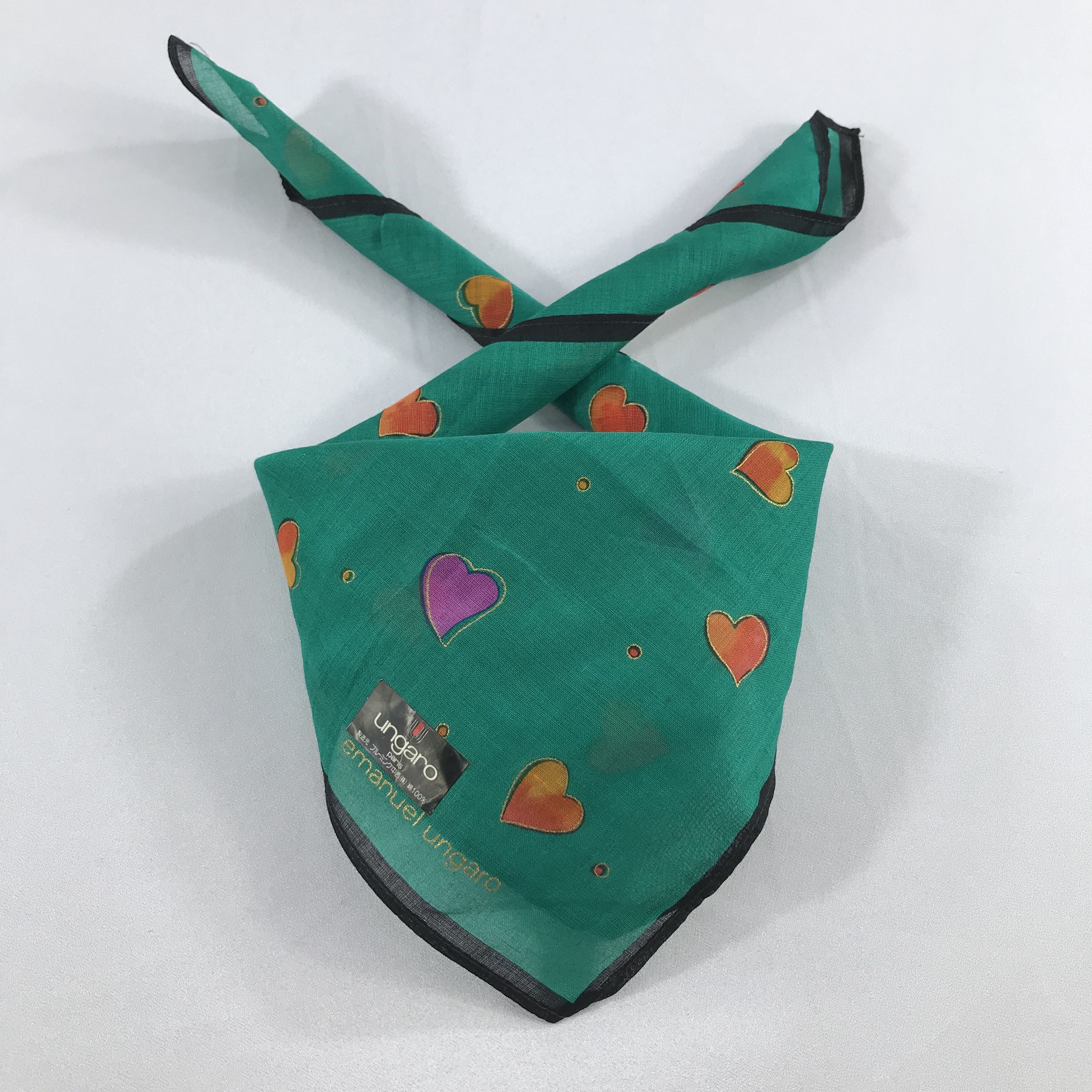 Emanuel Ungaro × Vintage Ungaro Bandana / Handkerchief / Neckerchief - S2270 Size ONE SIZE - 3 Thumbnail