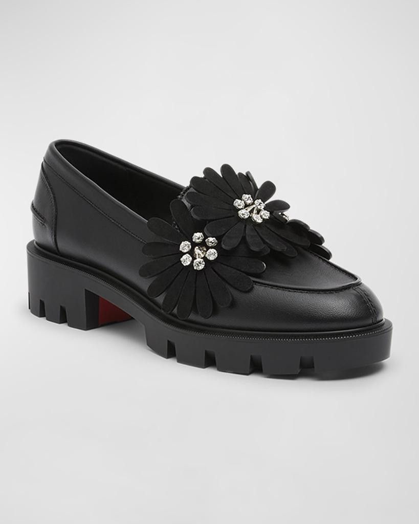 Christian Louboutin o1w1db10725 Loafers in Black Size US 5.5 / IT 35.5 - 1 Thumbnail