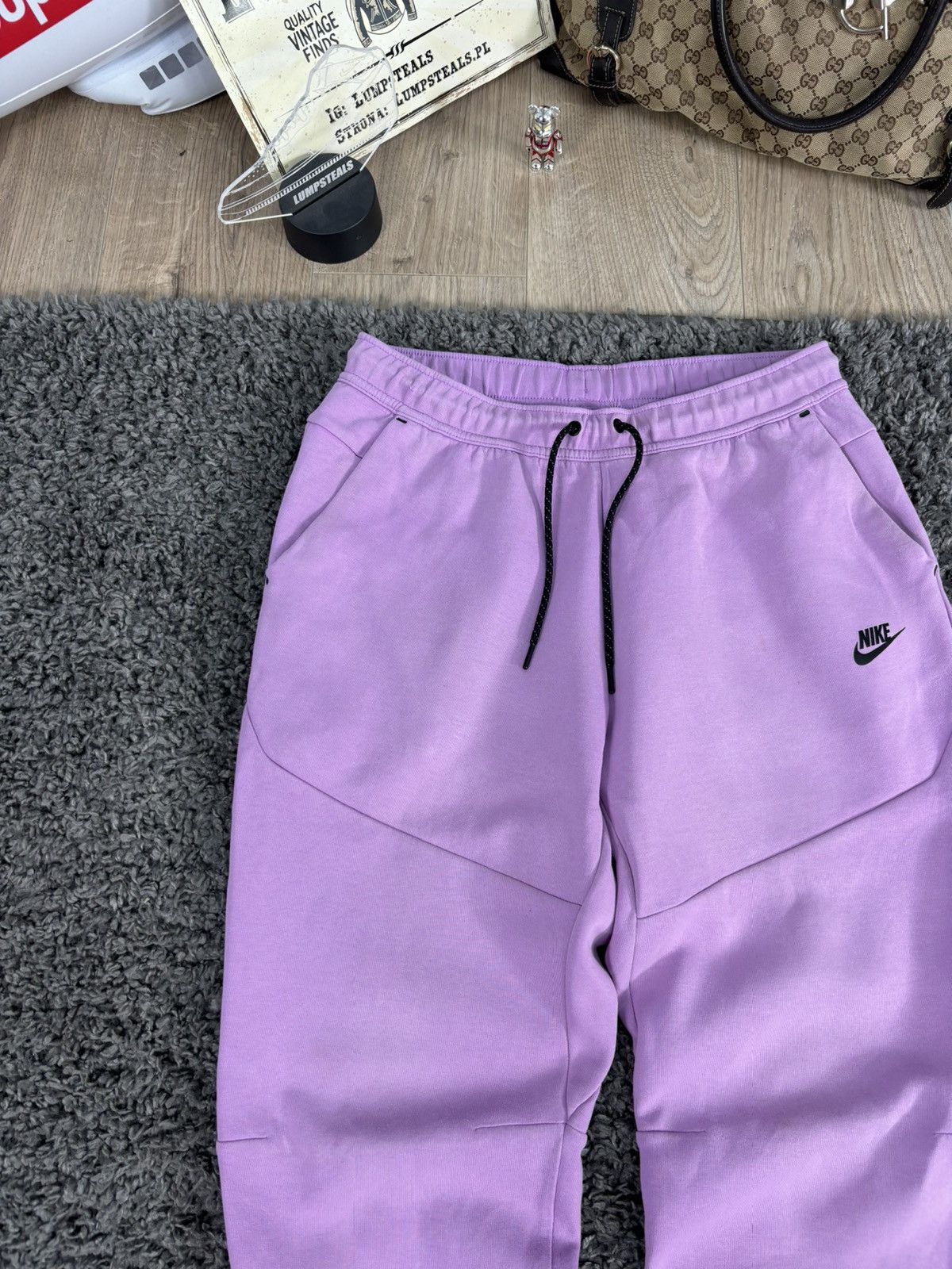 Nike Drill Nike Tech Fleece Sweatpants Uk Purple Swag Joggers Size US 36 / EU 52 - 4 Thumbnail