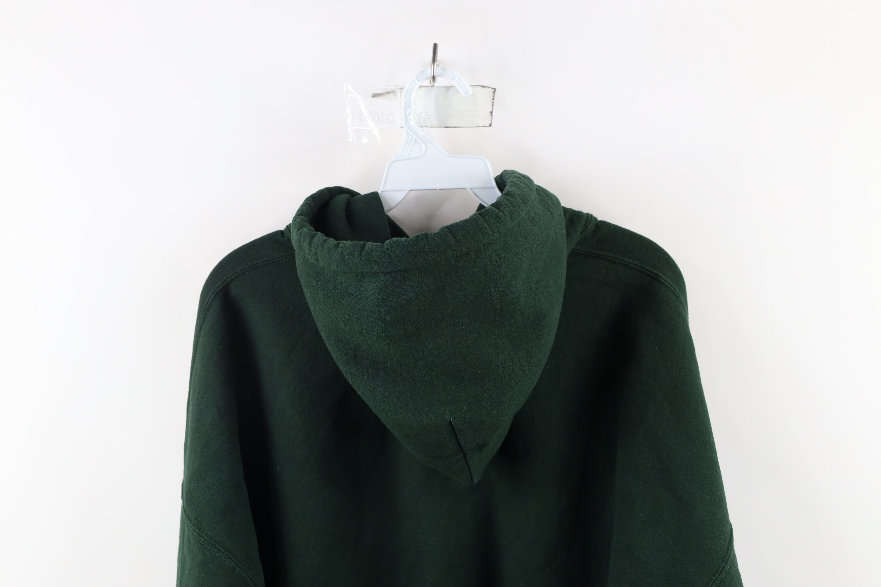 Vintage Vintage 90s Streetwear Heavyweight Hoodie Sweatshirt Green Size US XXL / EU 58 / 5 - 10 Thumbnail
