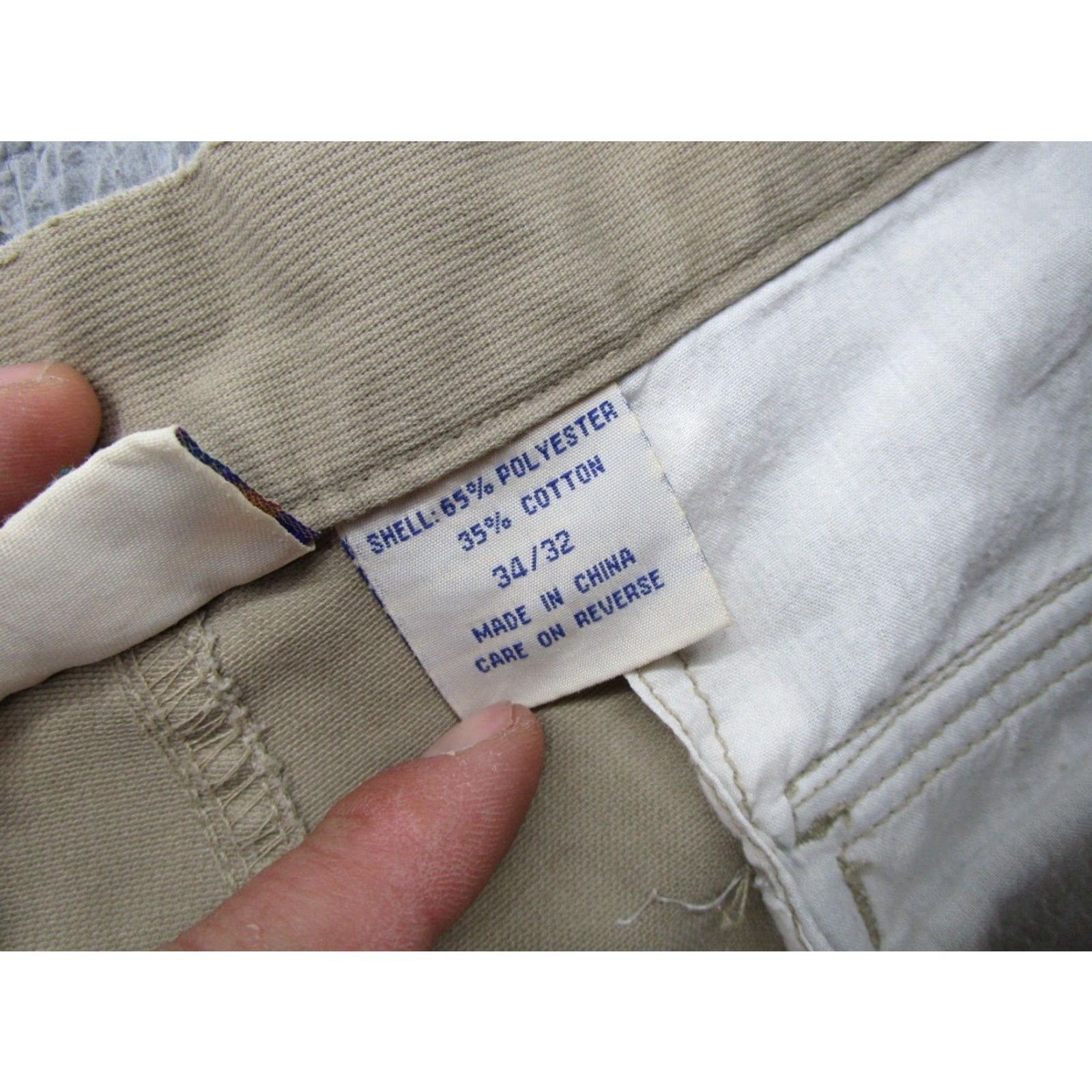 Vintage VTG Northcrest Cargo Pants Beige 34x32 Men's Cargo Convertible Read Tags 100% Cotton Size US 34 / EU 50 - 5 Thumbnail