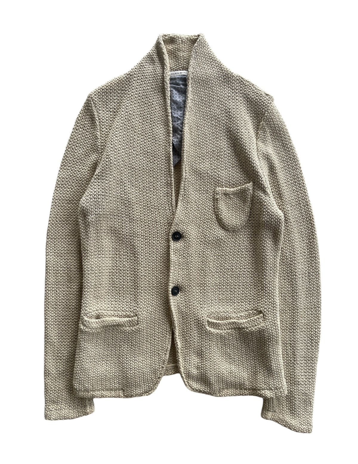 Zara Zara Man Knitted Jacket Coat Italy Size US M / EU 48-50 / 2 - 2 Thumbnail