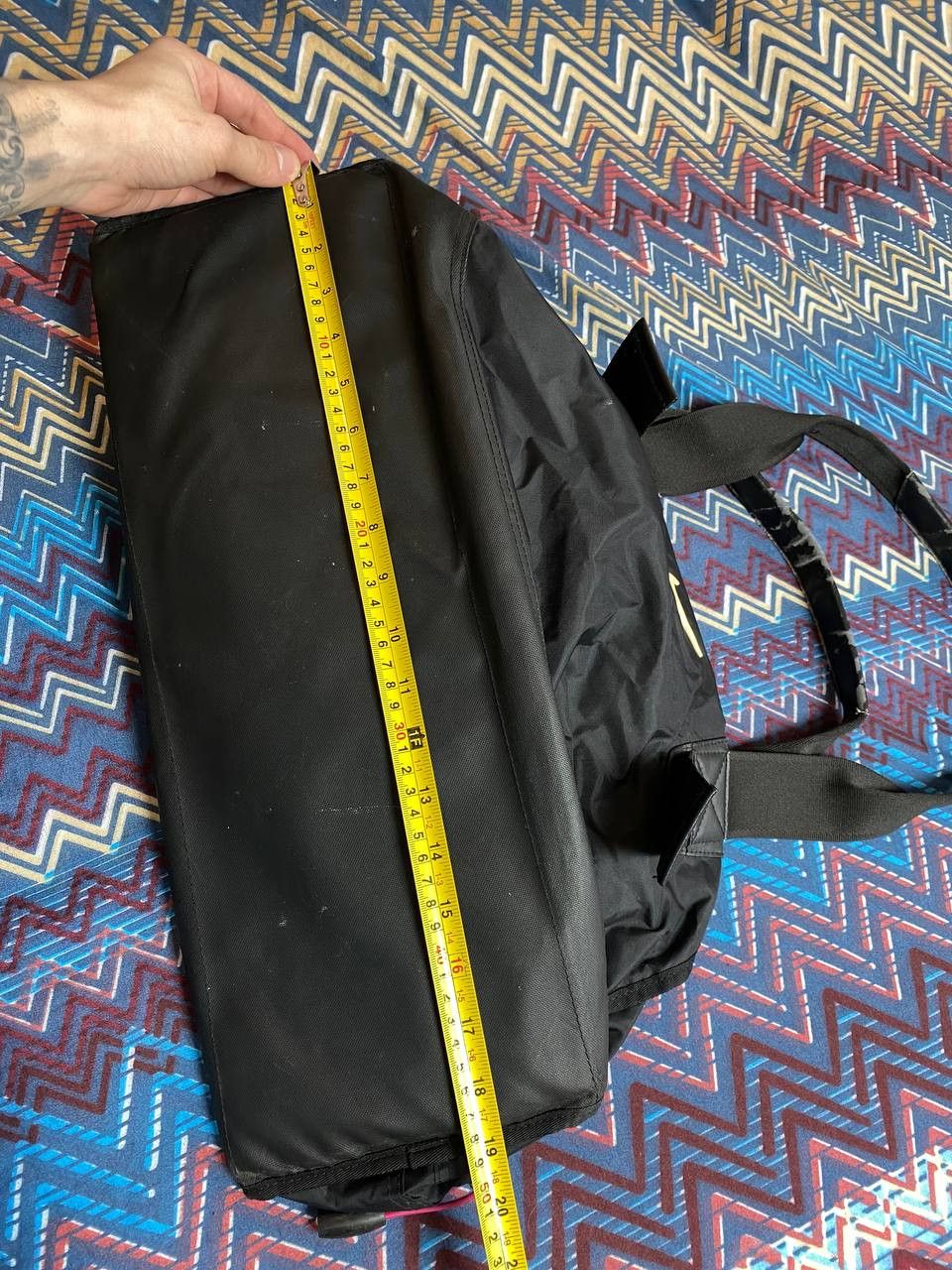 Nike bag with handles black Nike big logo Vintage streetwear Size ONE SIZE - 14 Thumbnail