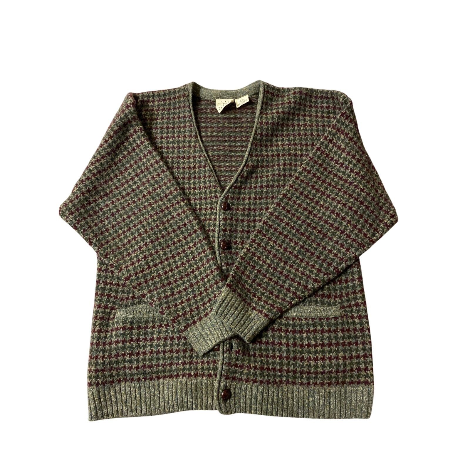 Arrow 100% Wool River Arrow Vintage look Medium Cardigan Men Size US M / EU 48-50 / 2 - 1 Thumbnail