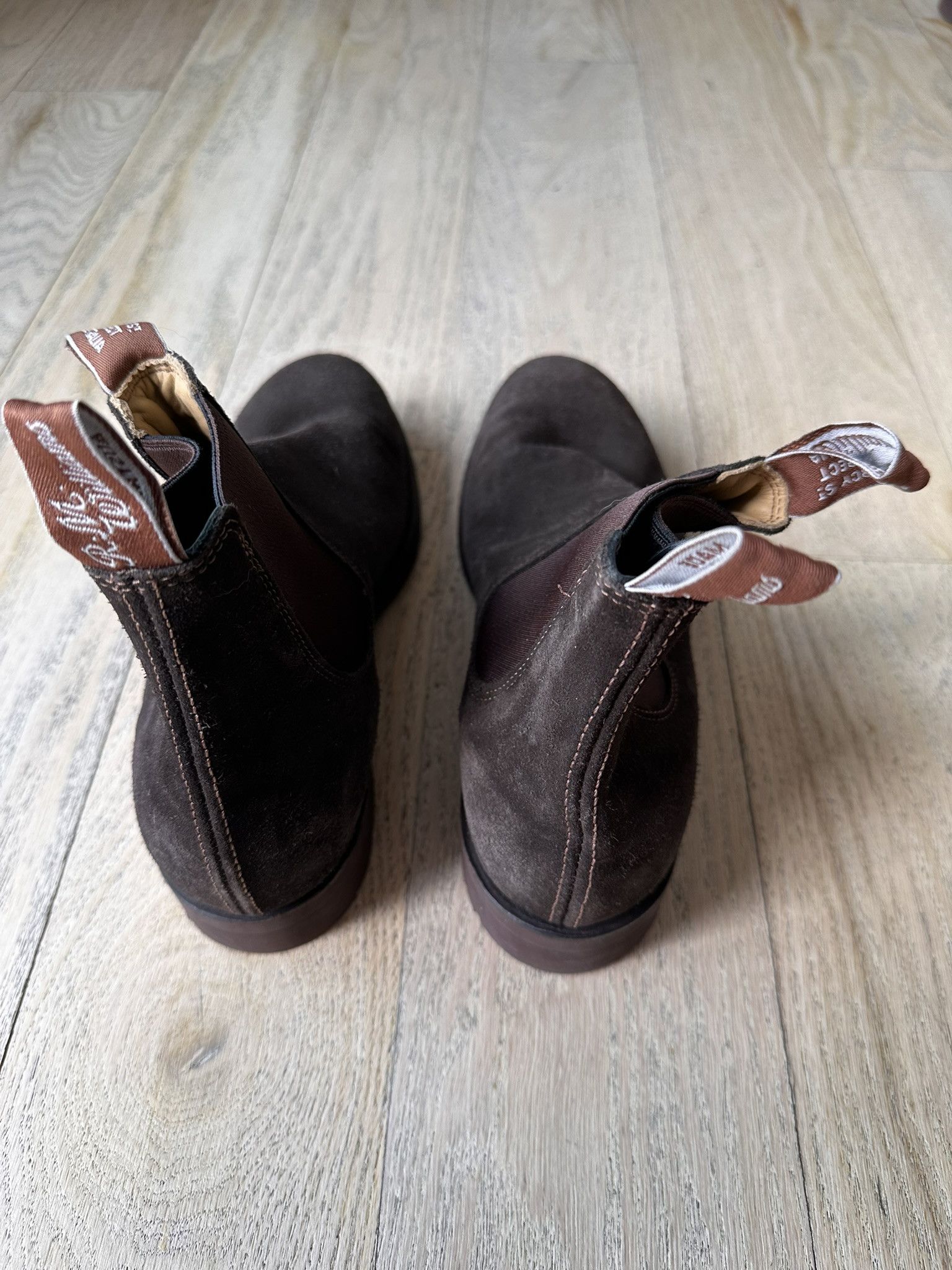 Drake's RM Williams x Drakes Gardener Boots Chocolate Suede Size US 8 / EU 41 - 4 Thumbnail