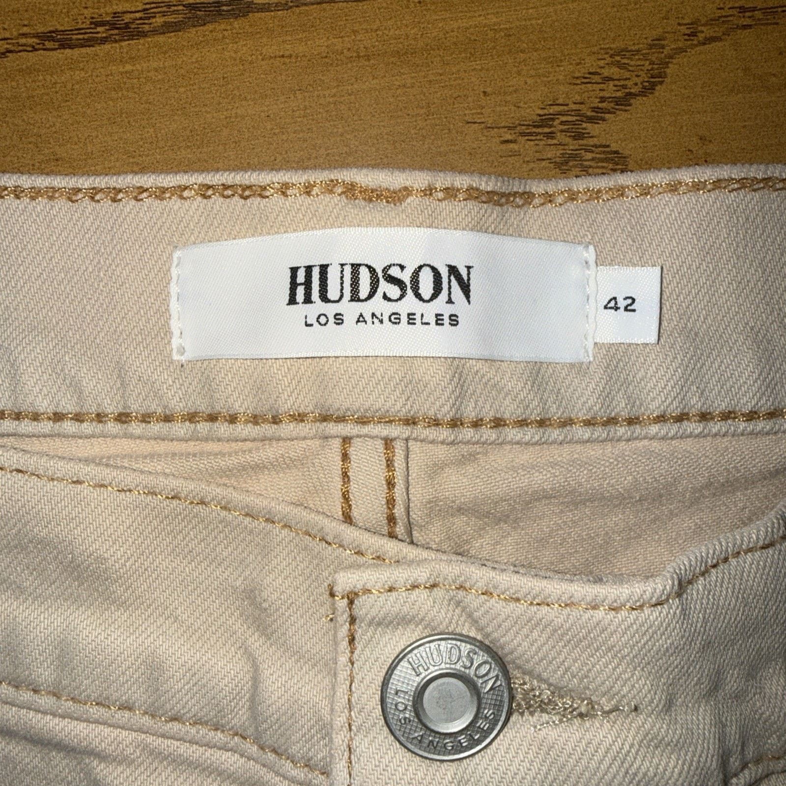 Hudson Hudson Kirk Shorts Tan Painter Distressed 42W 9L splatter Size US 42 / EU 58 - 5 Thumbnail