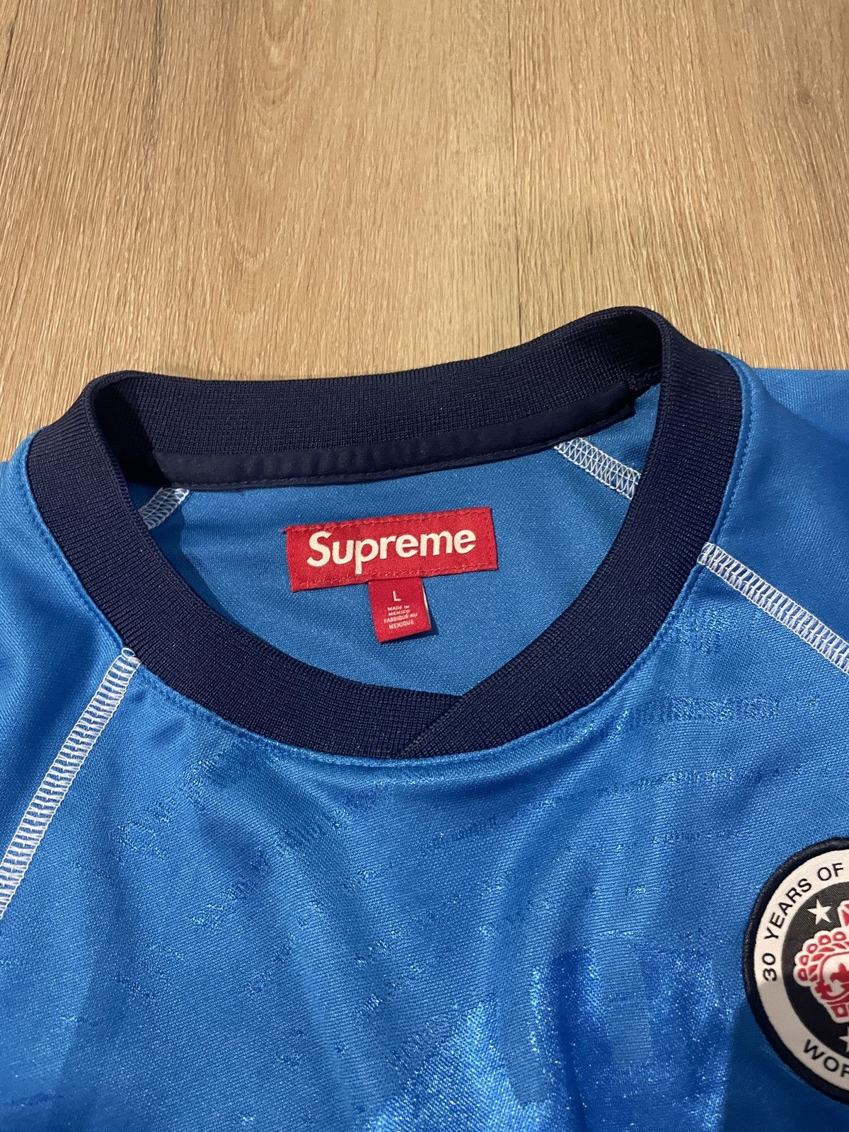 Supreme Supreme Jacquard Soccer Jersey Size US L / EU 52-54 / 3 - 4 Thumbnail