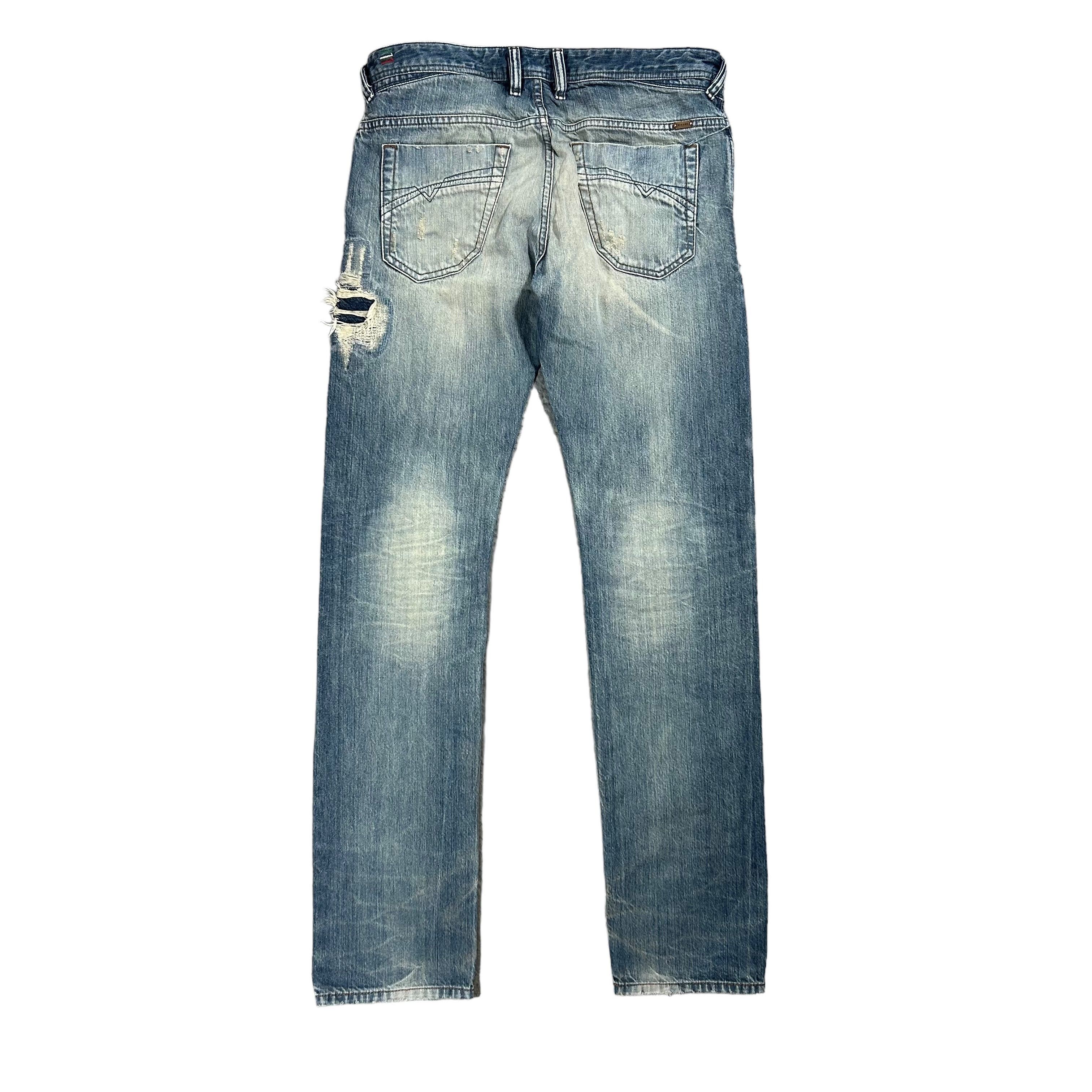 Diesel Diesel Iakop Regular Slim Tapered Blue Denim W33L34 Size US 33 - 2 Thumbnail