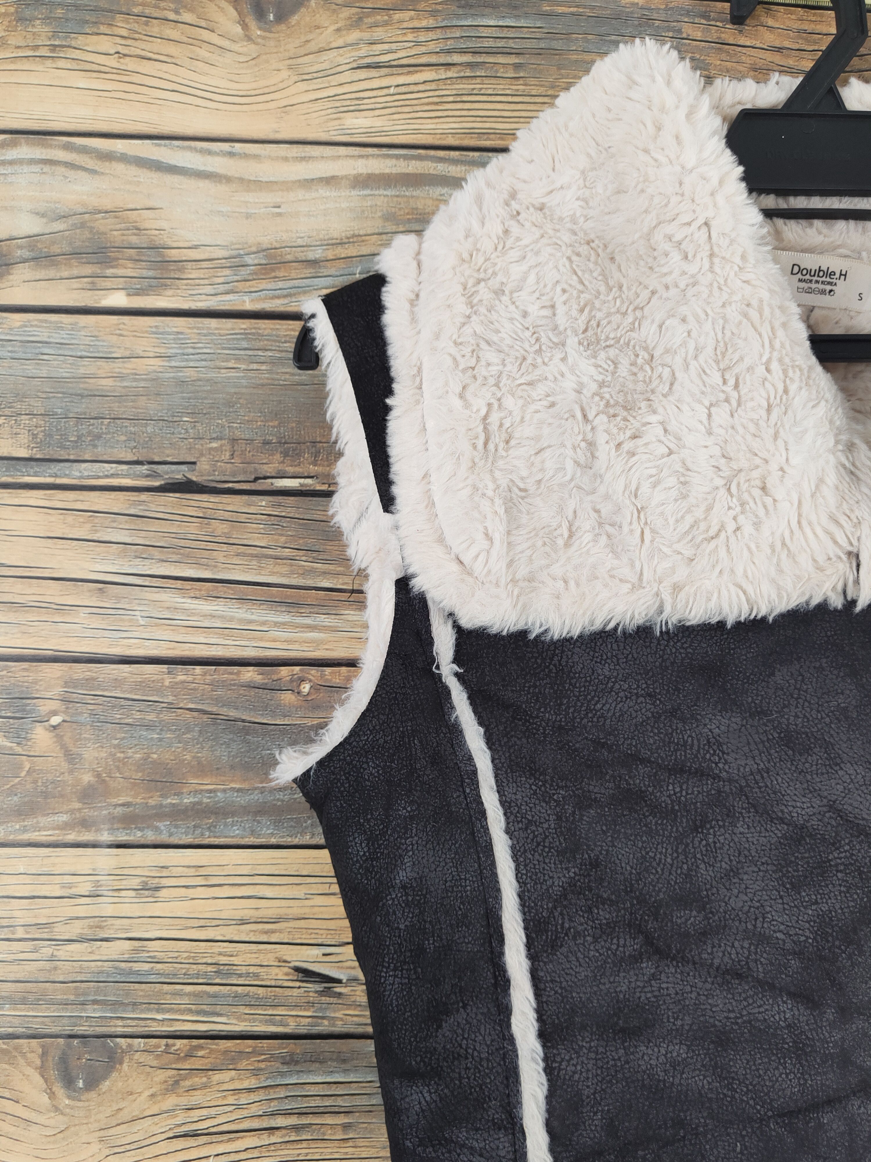 Japanese Brand × Vintage Double H Black Leather Vests #W1114 Size S / US 4 / IT 40 - 5 Thumbnail