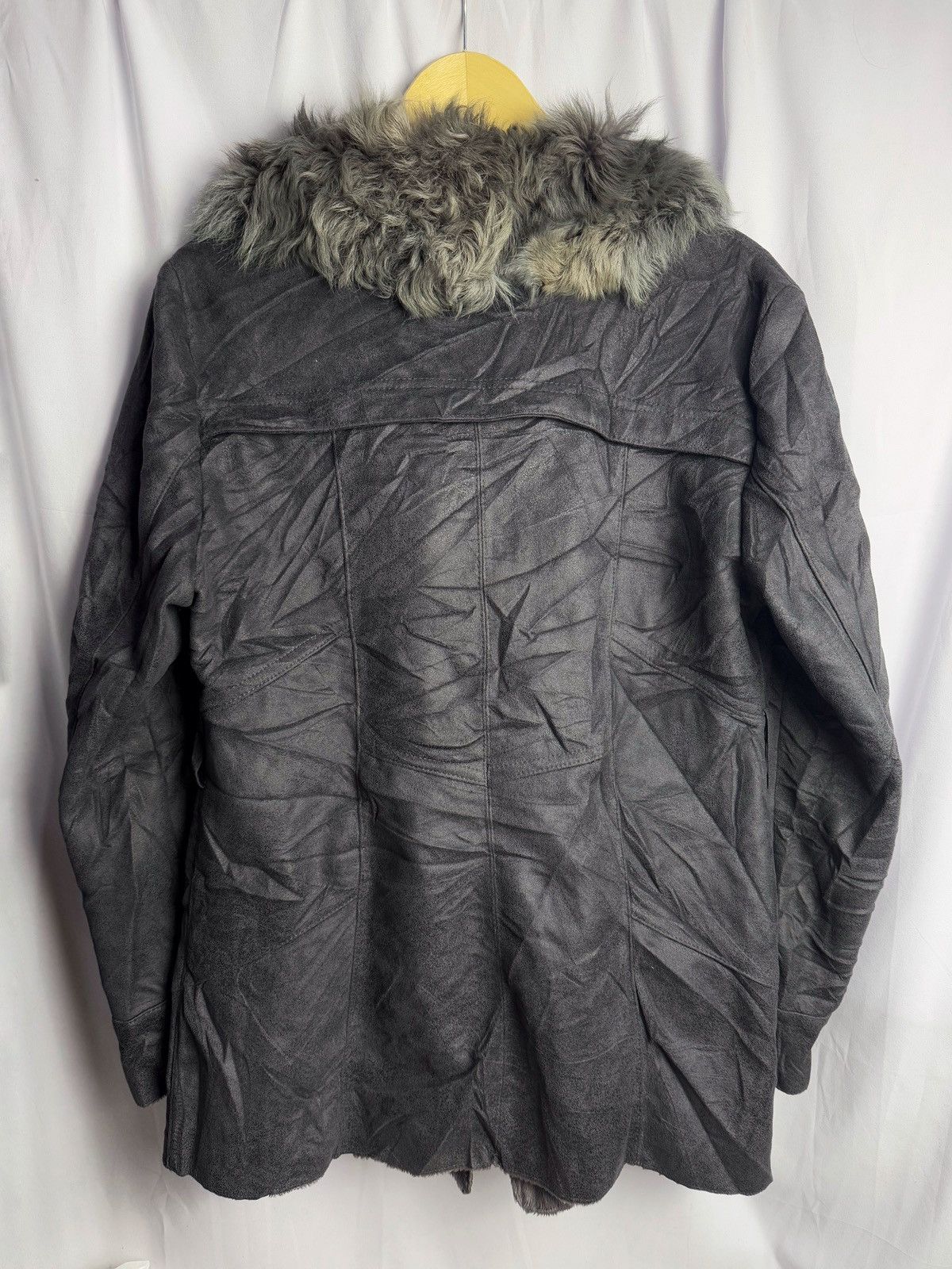 If Six Was Nine ASYMMETRICAL FUR SUEDE JACKET SEDITIONARIES PUNK STYLE Size US M / EU 48-50 / 2 - 3 Thumbnail