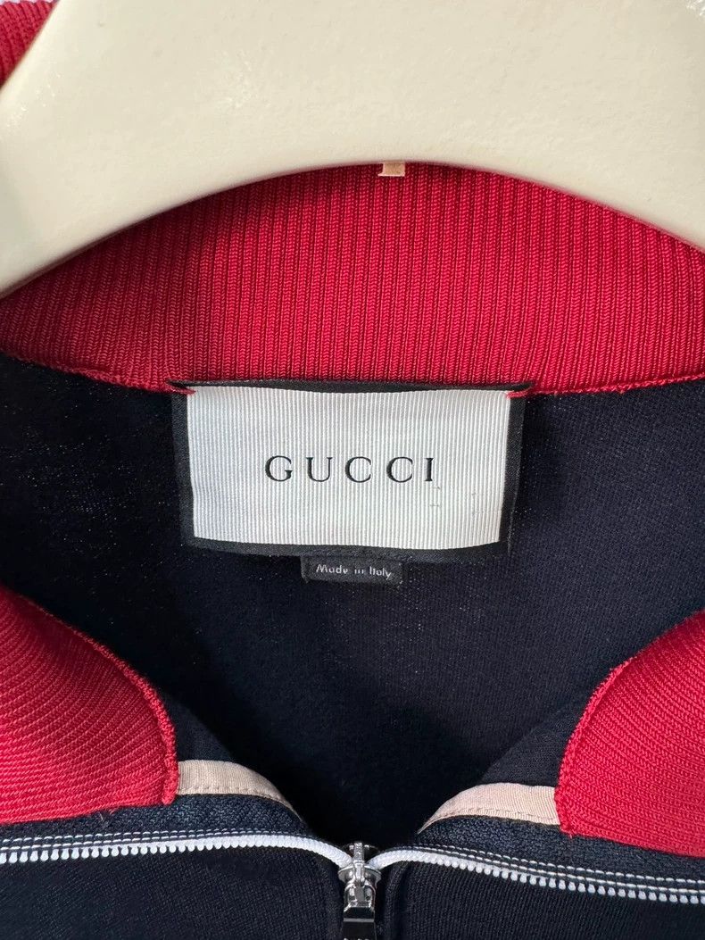 Gucci Gucci Red and green color block little bee embroidery zipp Size US XL / EU 56 / 4 - 3 Thumbnail
