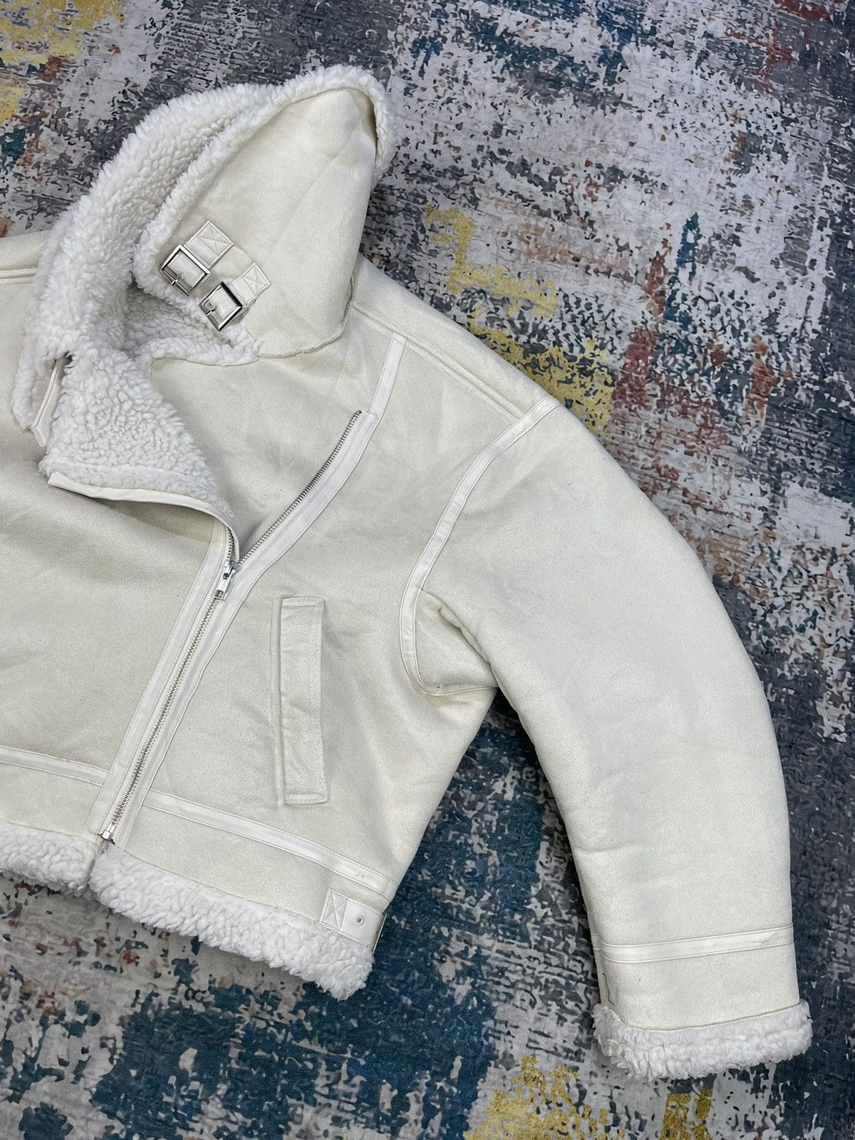 Japanese Brand Mercuryduo AW Faux Shearling Big Collar Bomber Jacket Size M / US 6-8 / IT 42-44 - 7 Thumbnail