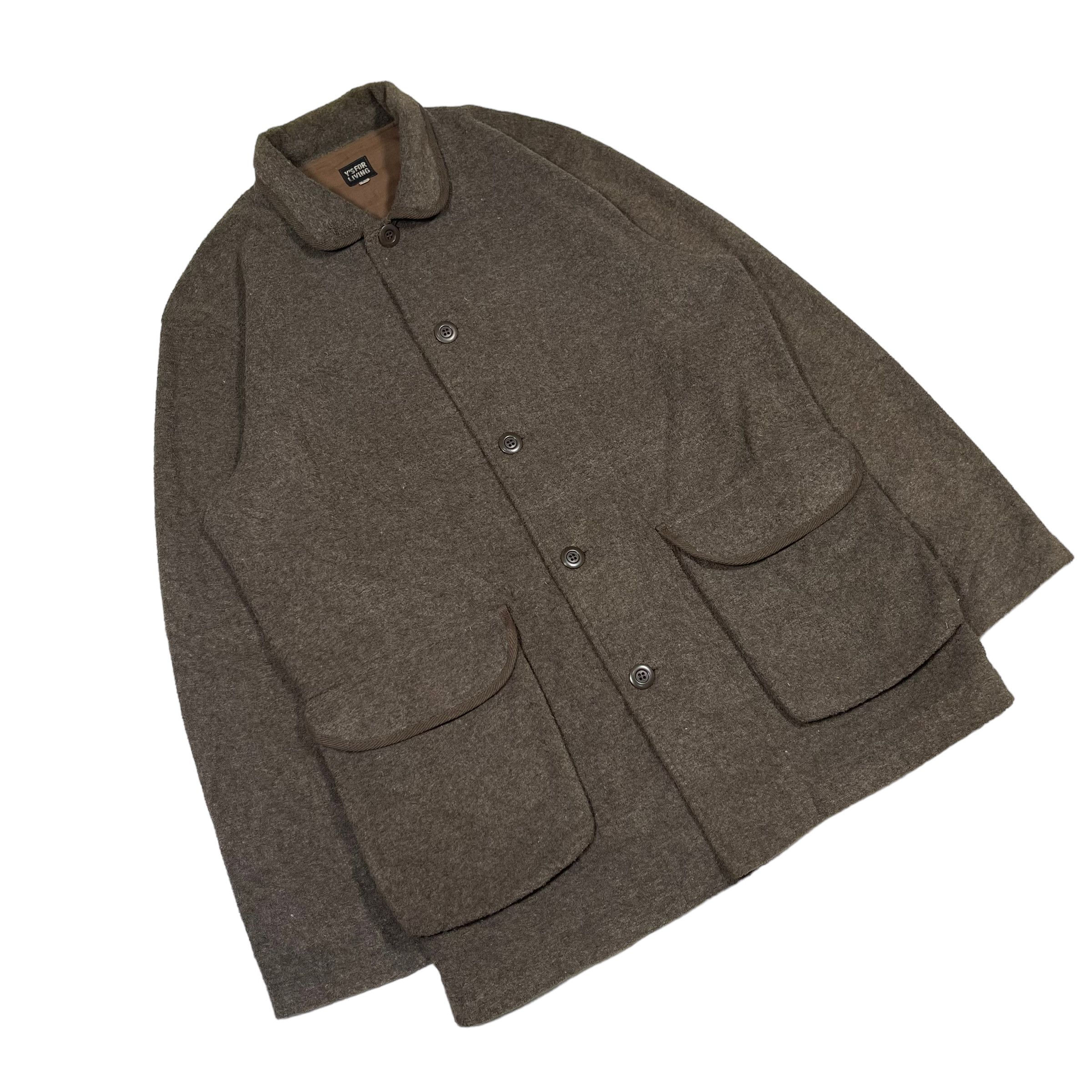 Vintage × Yohji Yamamoto Yohji Yamamoto Ys 1980s Wool Mohair Fleece Oversize Jacket Size US L / EU 52-54 / 3 - 3 Thumbnail