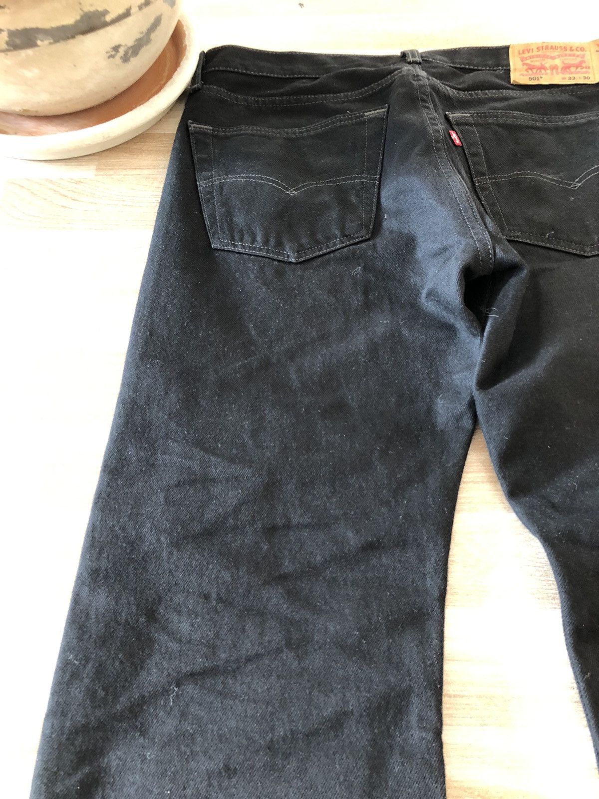 Levi's Levi’s 501 Jeans W33 x L30 Straight Black Denim Size US 33 - 2 Thumbnail