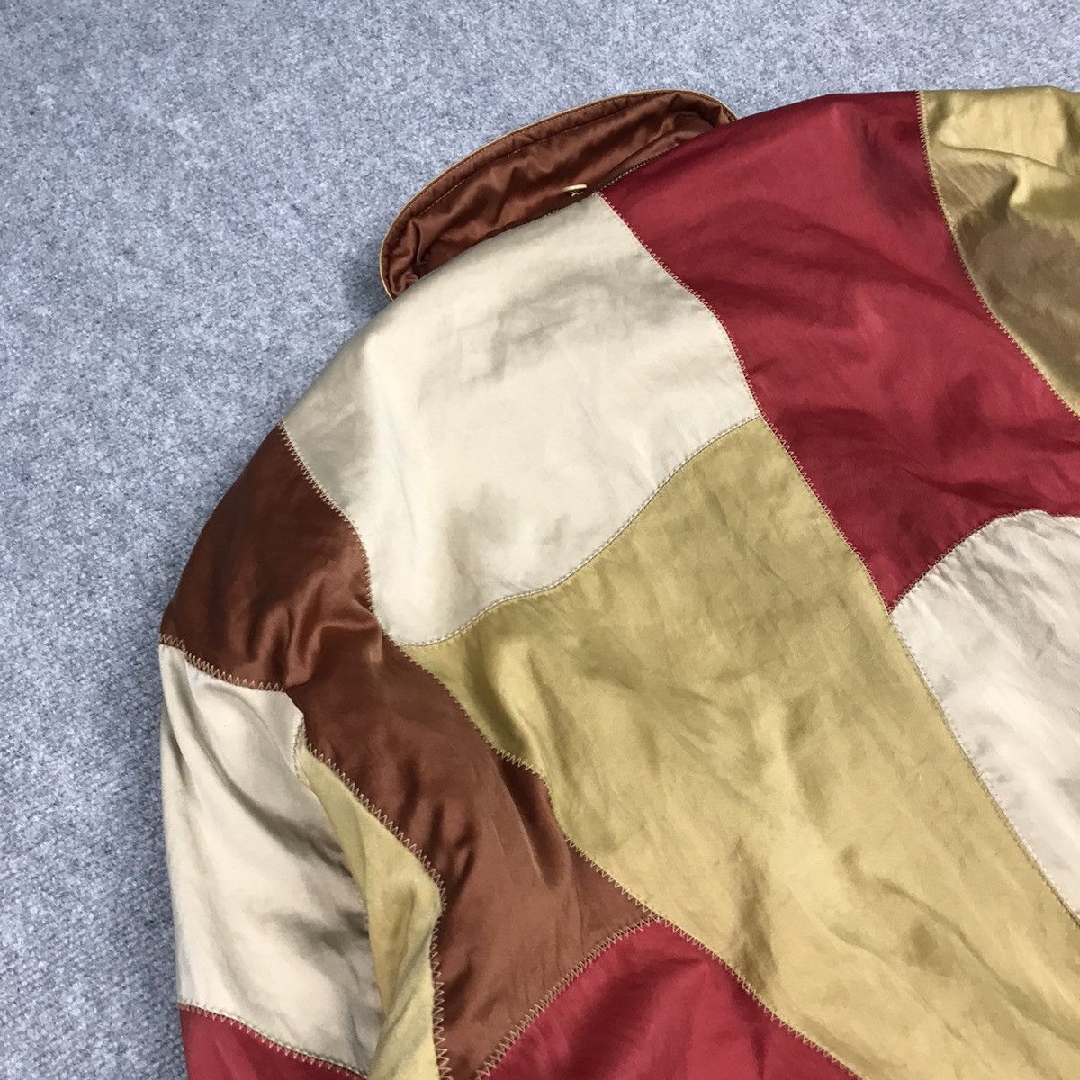 Japanese Brand CRESSON JAPAN PATCHWORK BOMBER JACKET Size US L / EU 52-54 / 3 - 12 Thumbnail