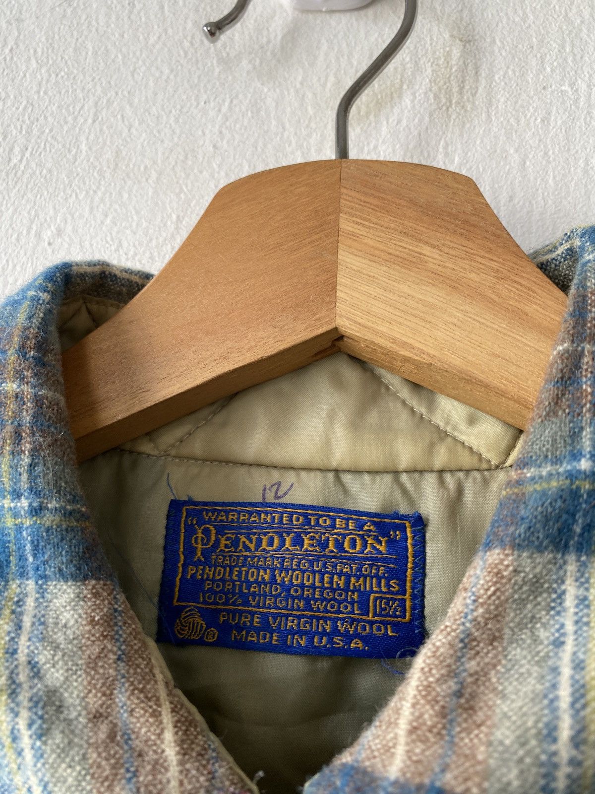 Flannel × Pendleton × Vintage Vintage 60’s Pendleton Double Pocket Virgin Wool Flannel Size US M / EU 48-50 / 2 - 12 Thumbnail