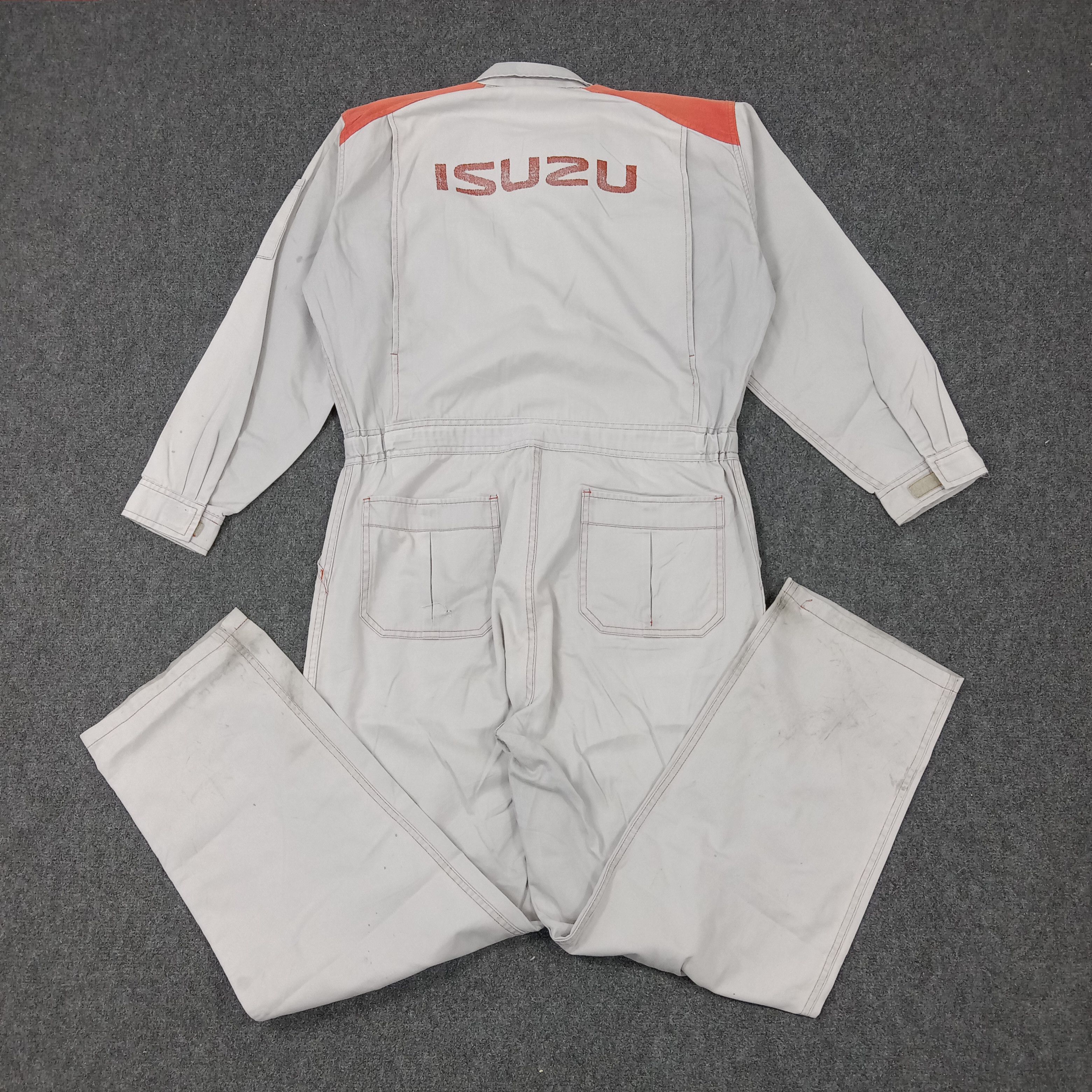 Japanese Brand × Vintage ISUZU Japanese Brand Racing Workwear Coverall Jacket Size US L / EU 52-54 / 3 - 1 Thumbnail