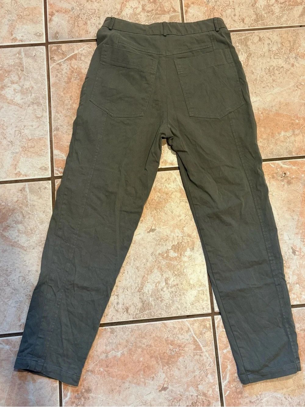 Other eve gravel JOY pants olive green high waist straight cut Size 30" / US 8 / IT 44 - 7 Thumbnail