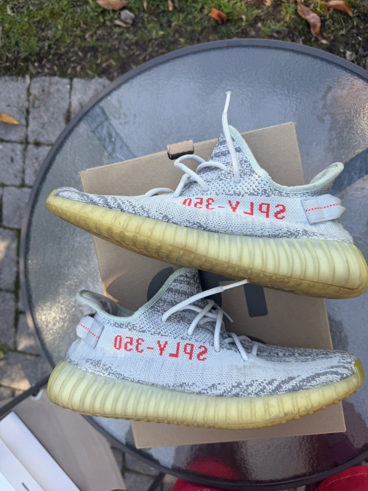 Adidas Adidas Yeezy Boost 350 V2 Blue Tint 2017 Size US 10.5 / EU 43-44 - 2 Thumbnail