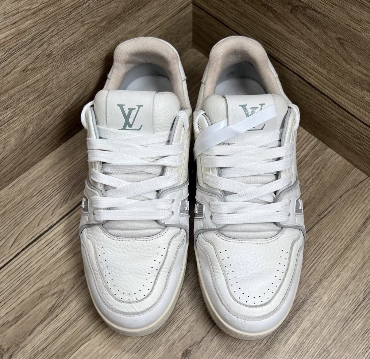 Louis Vuitton LV Louis Vuitton Trainer White Cement Sneakers J41 Size US 7.5 / EU 40-41 - 2 Thumbnail