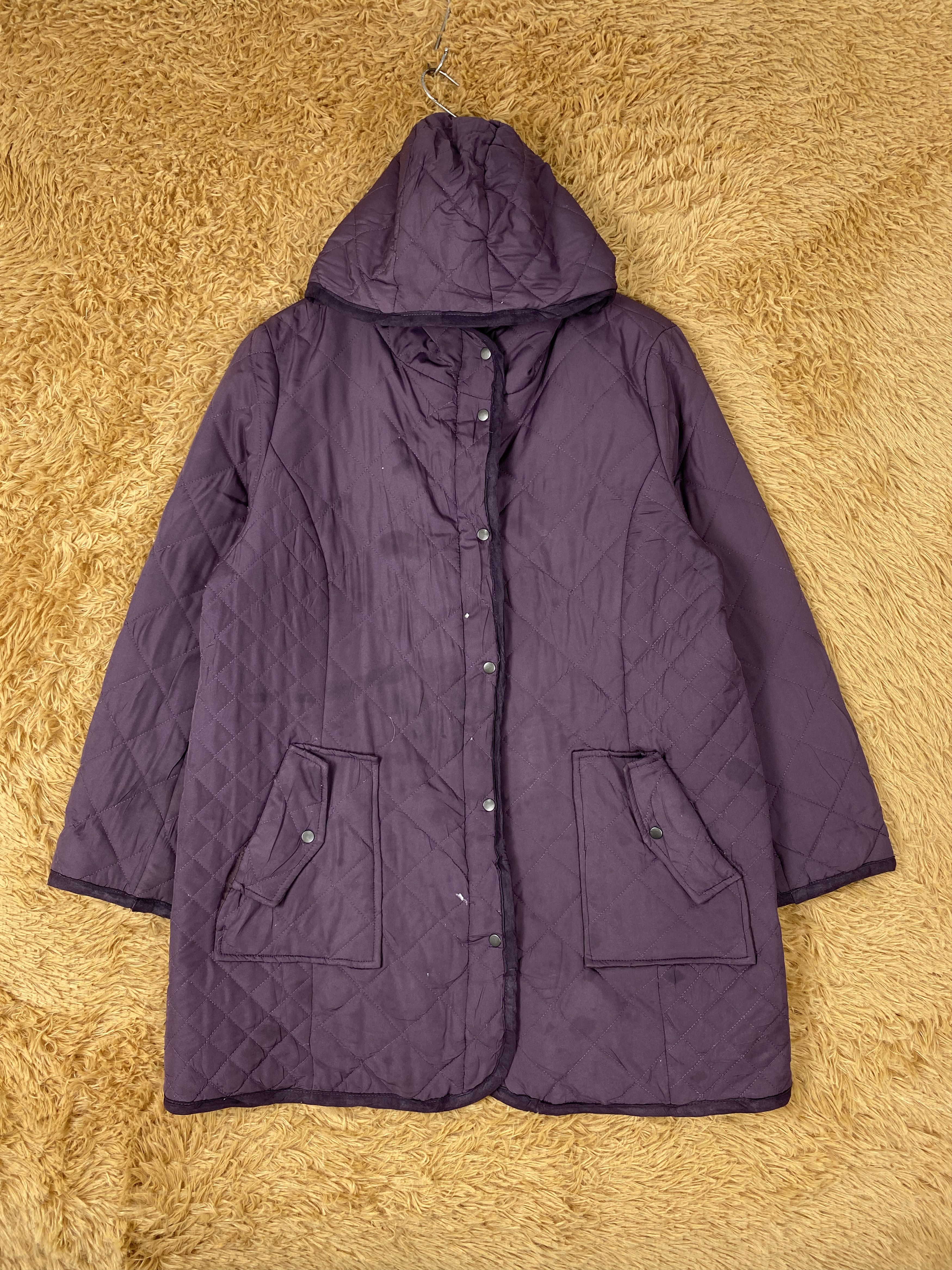 Japanese Brand Vintage Japanese Brand Hoodie Quilted Long Jacket J2024 Size US S / EU 44-46 / 1 - 1 Thumbnail