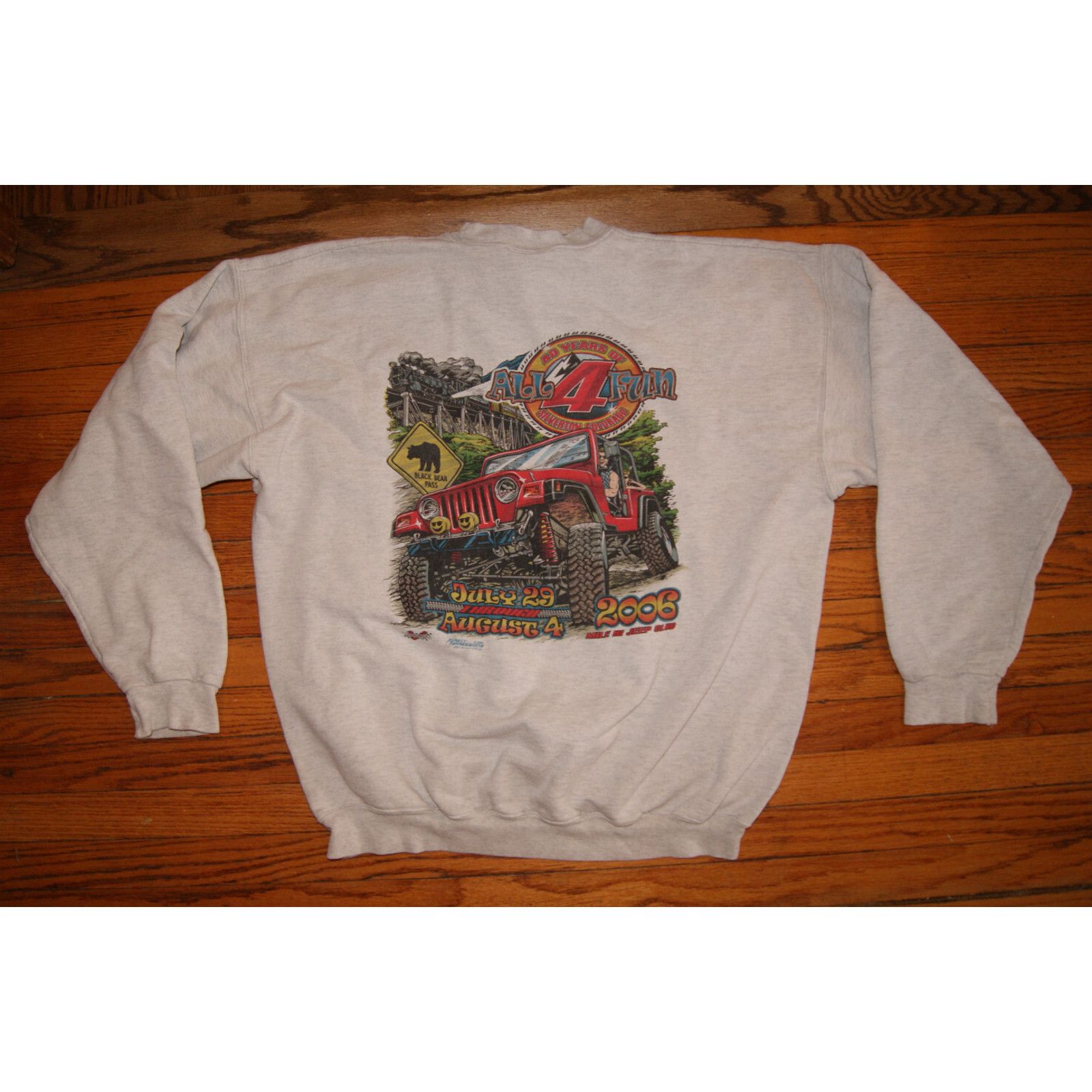 Hanes VTG Y2K Silverton Colorado Hi Jeep Club XL Sweatshirt 2 Side Size US XL / EU 56 / 4 - 2 Thumbnail
