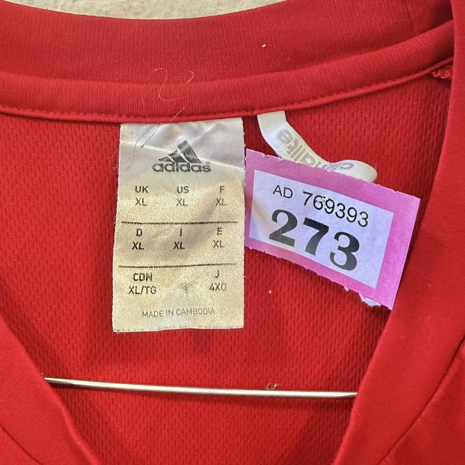 Adidas Adidas Men's Red Tshirt size XL Size US XL / EU 56 / 4 - 2 Thumbnail