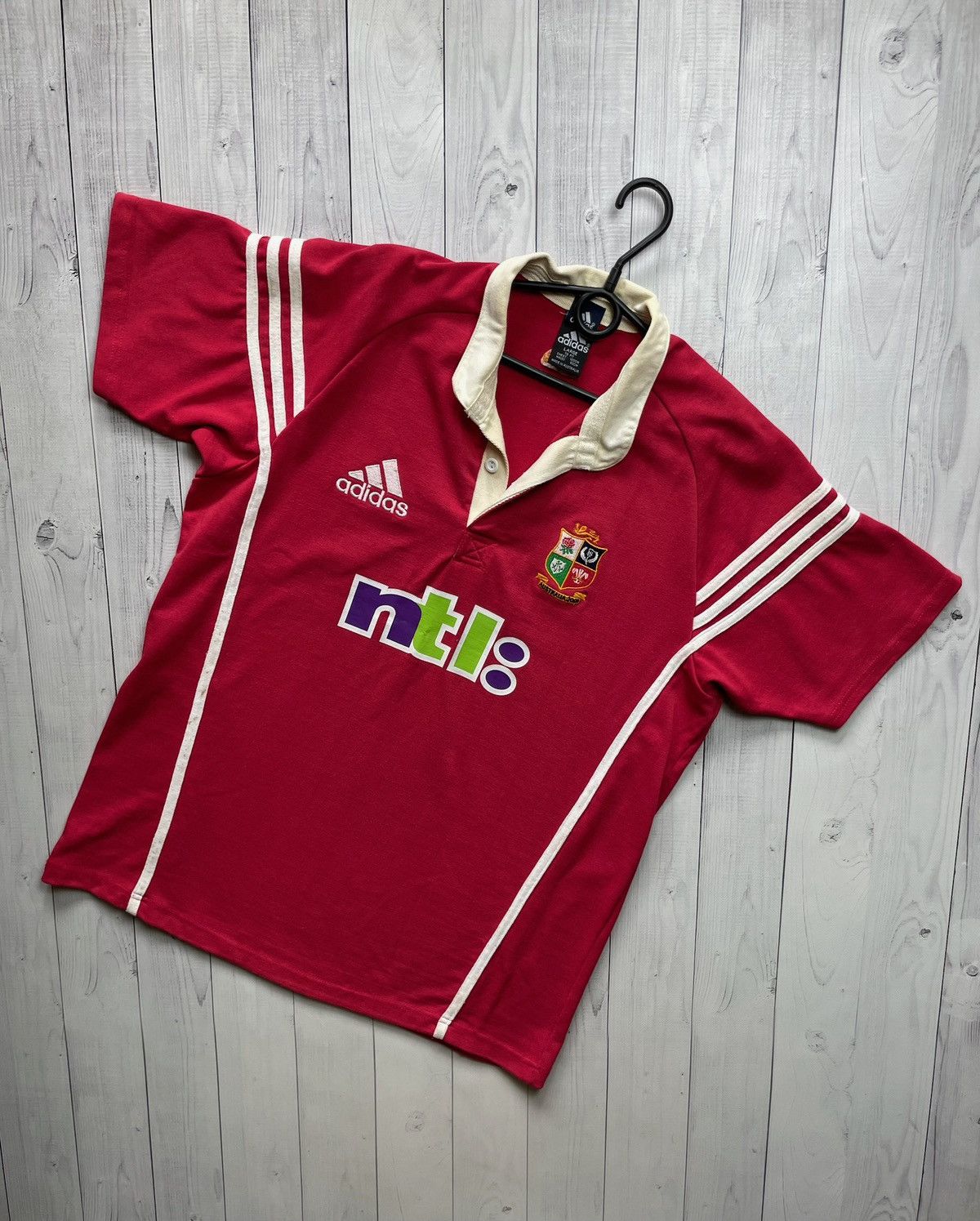Vintage adidas Australia rugby jersey size L rare