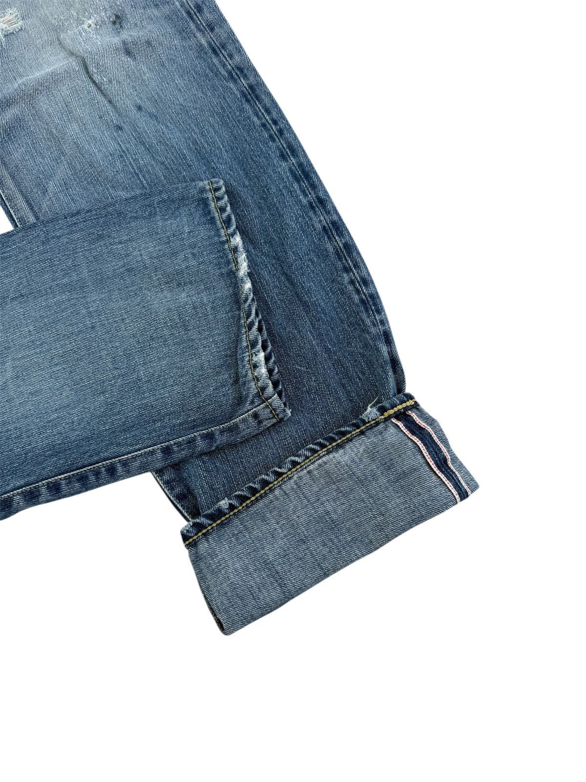 Hysteric Glamour HYSTERIC GLAMOUR SELVEDGE DISTRESSED STYLE JEANS Size US 33 - 7 Thumbnail