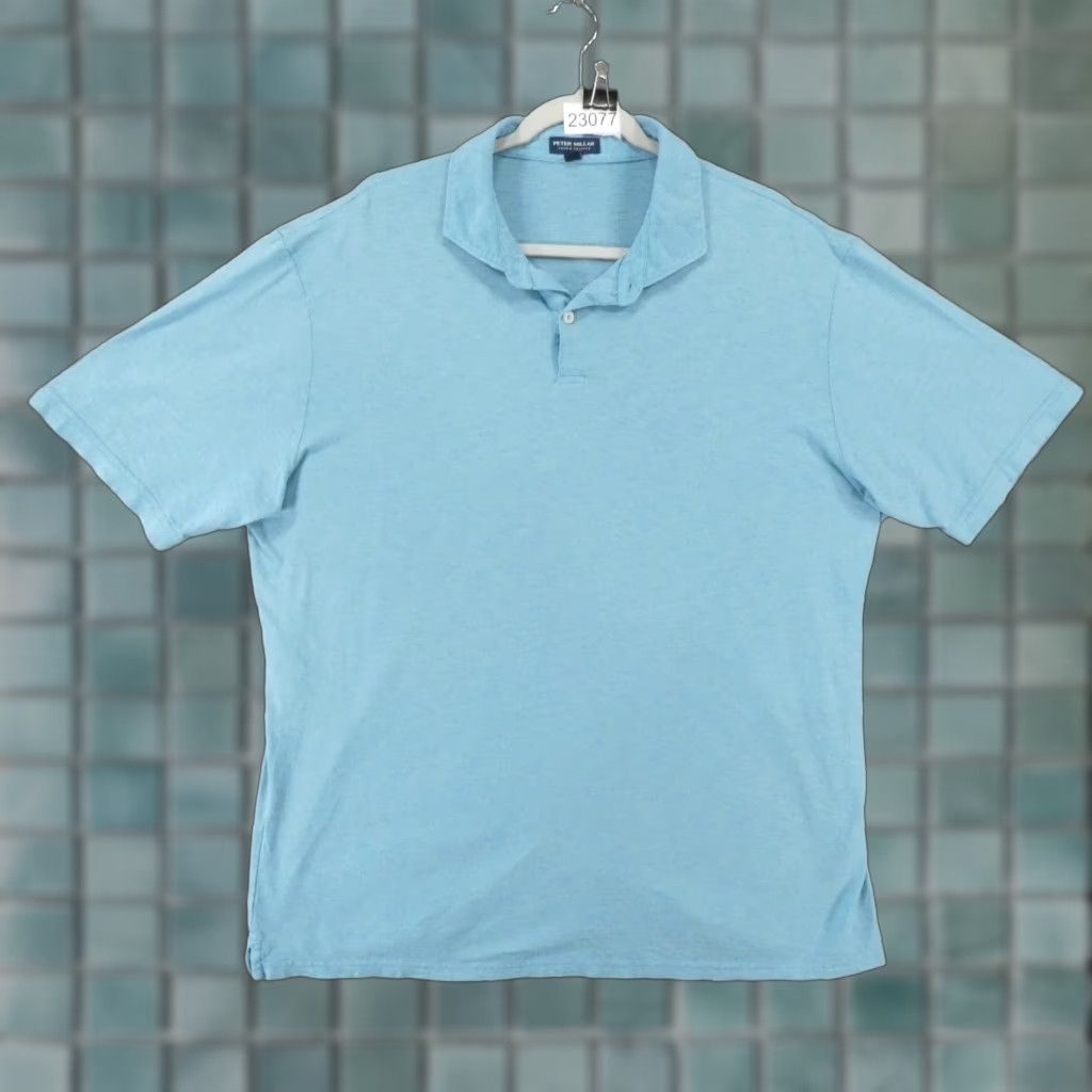 Peter Millar Peter Millar Golf Shirt Men Polo Short Sleeve Crown Crafted Blue XL Size Type Regular Size US XL / EU 56 / 4 - 1 Thumbnail