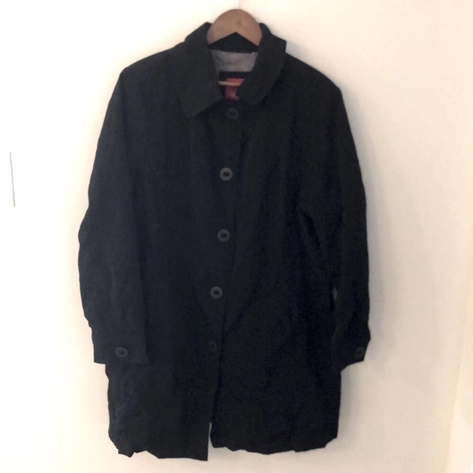 Esprit Vintage Esprit Black Coat pockets collar retro 80's SZ XL Size M / US 6-8 / IT 42-44 - 1 Thumbnail