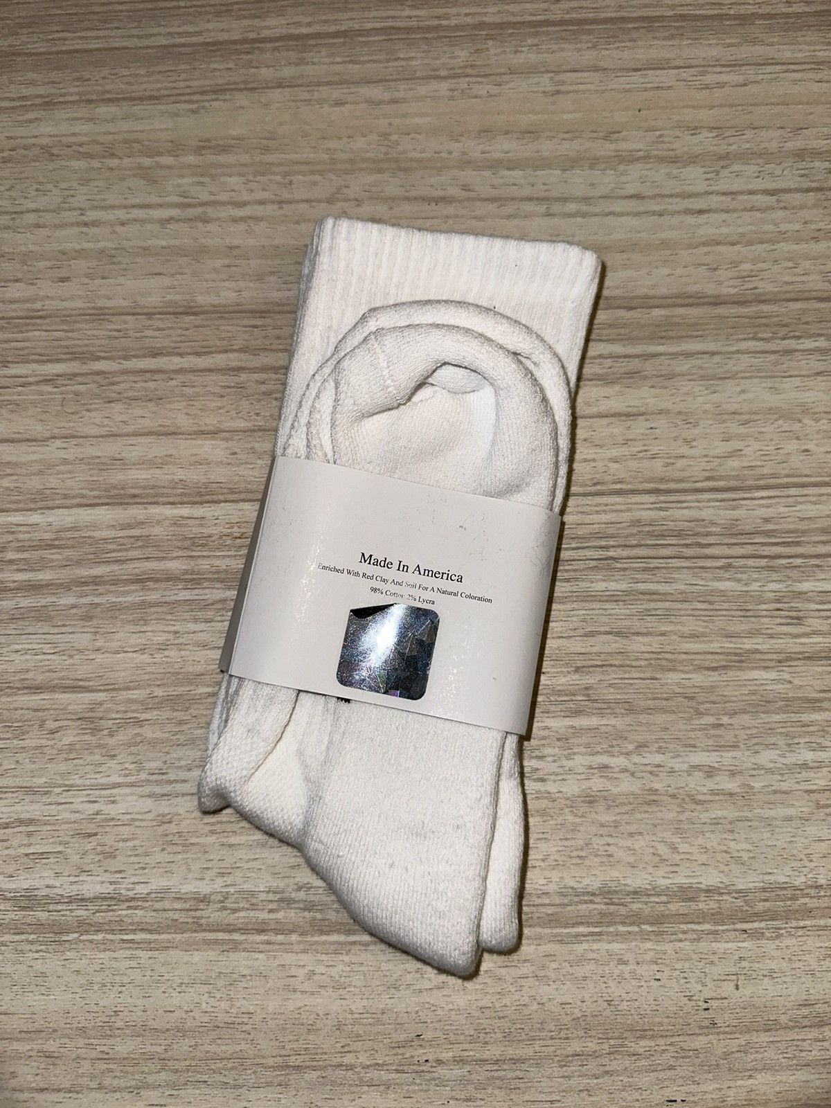 HIDDEN Hidden NY white brown H logo socks DS embroidered Size ONE SIZE - 3 Thumbnail