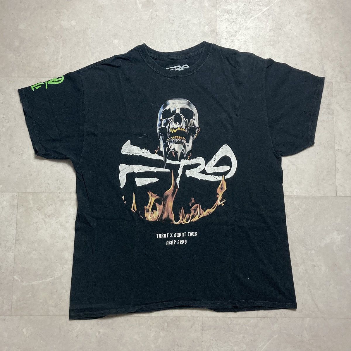 Rap Tees asap ferg turnt x burnt tour rap tee Size US XL / EU 56 / 4 - 1 Thumbnail