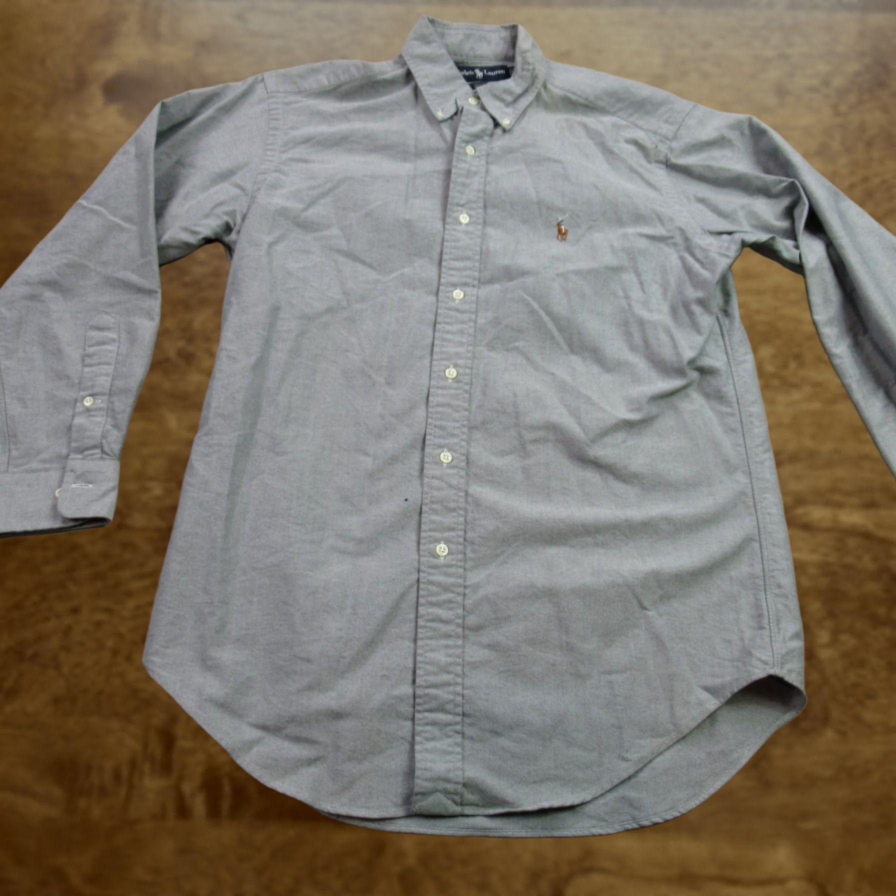 Polo Ralph Lauren Ralph Lauren Shirt 15 Gray Yarmouth Lightweight Long Sleeve Button Front Mens Size US L / EU 52-54 / 3 - 1 Thumbnail