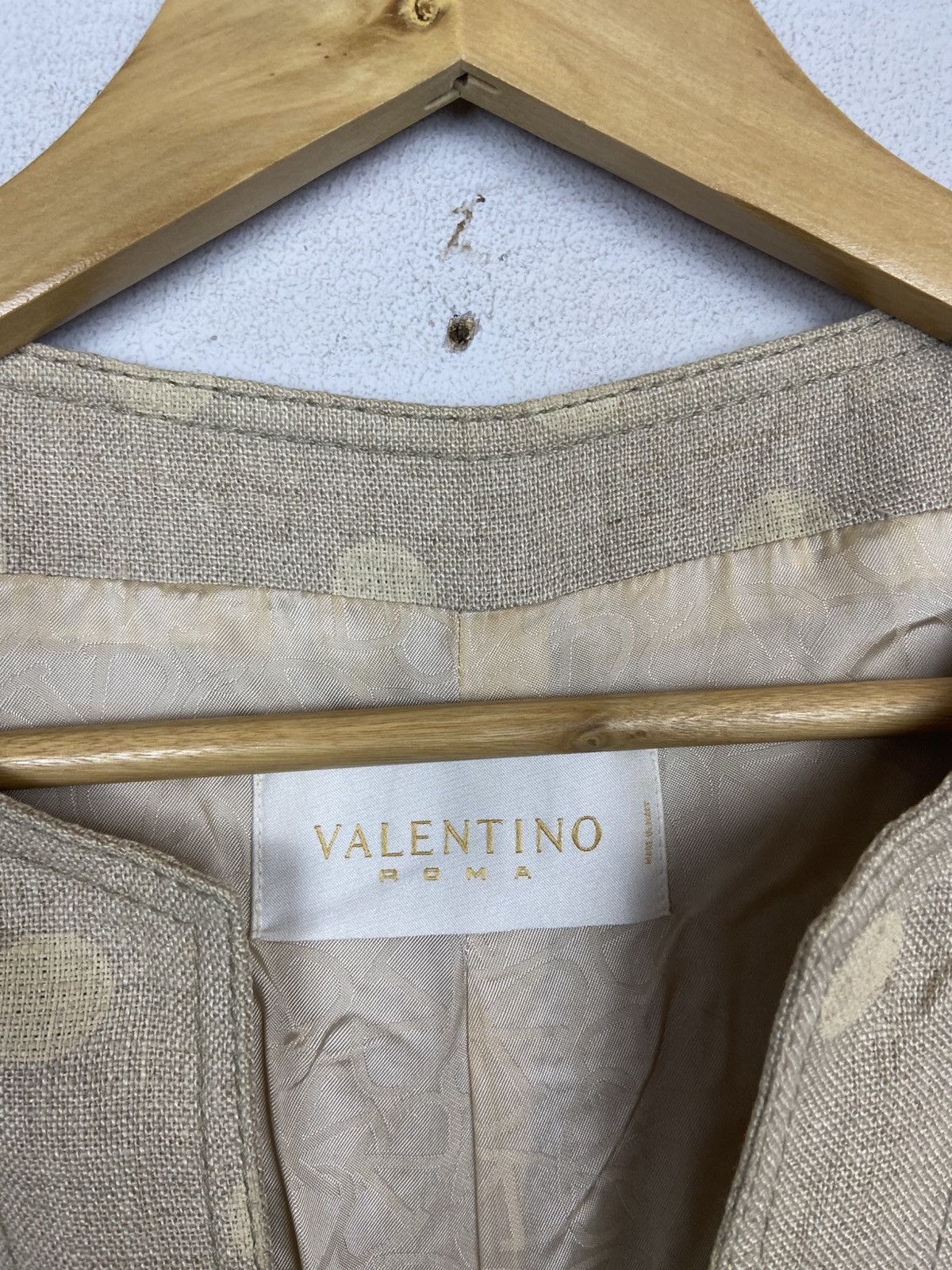 Valentino Valentino Polka Dot Cropped Italian Designer Zip-Up Coat Size M / US 6-8 / IT 42-44 - 6 Thumbnail