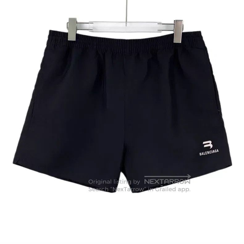 Balenciaga Balenciaga size L Black Logo Letter Printed Casual Sport S Size US 27 - 1 Thumbnail