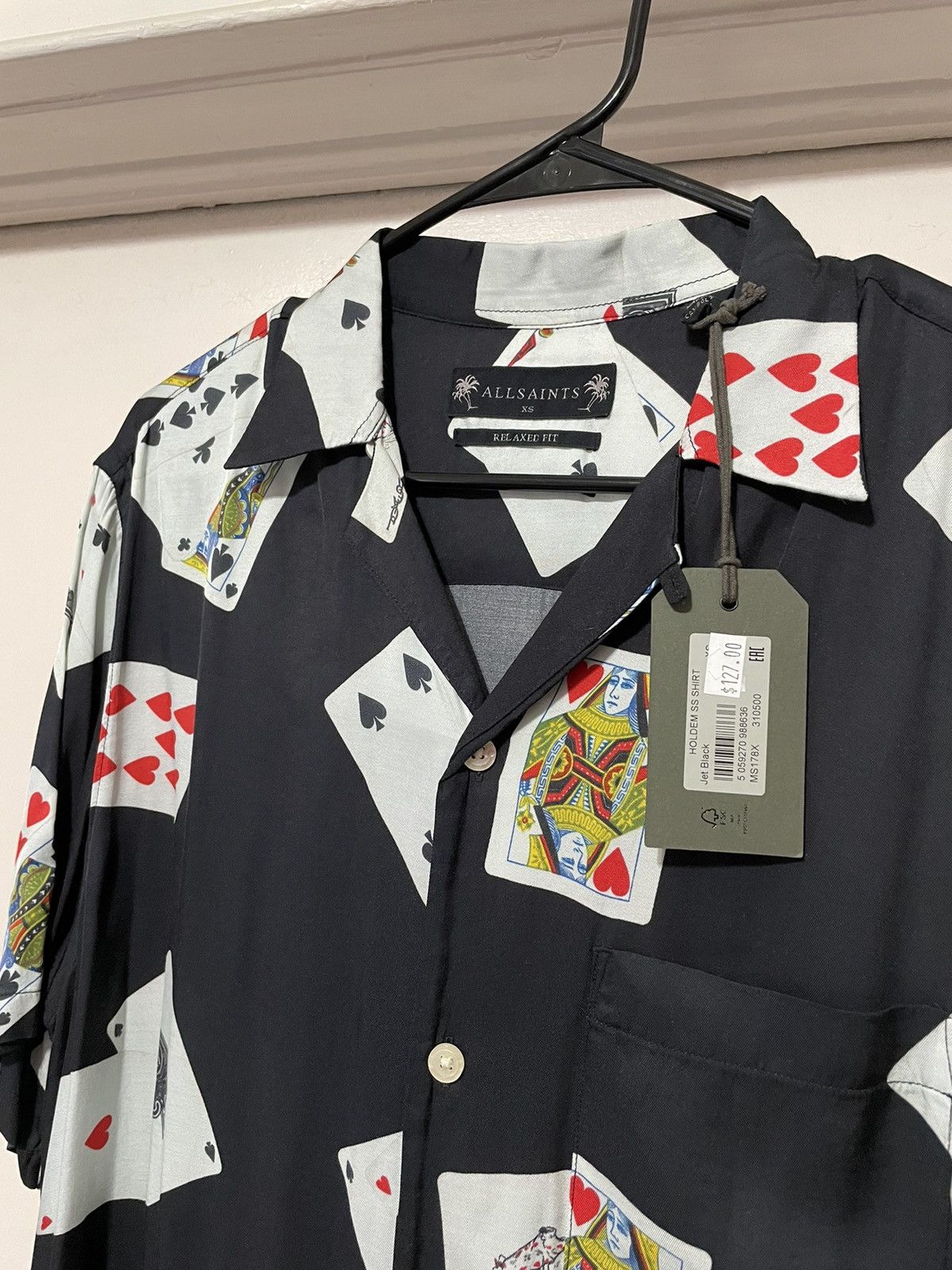 Allsaints ALLSAINTS Holdem SS Shirt Camp Collar Playing Cards Size XS Size US XS / EU 42 / 0 - 3 Thumbnail