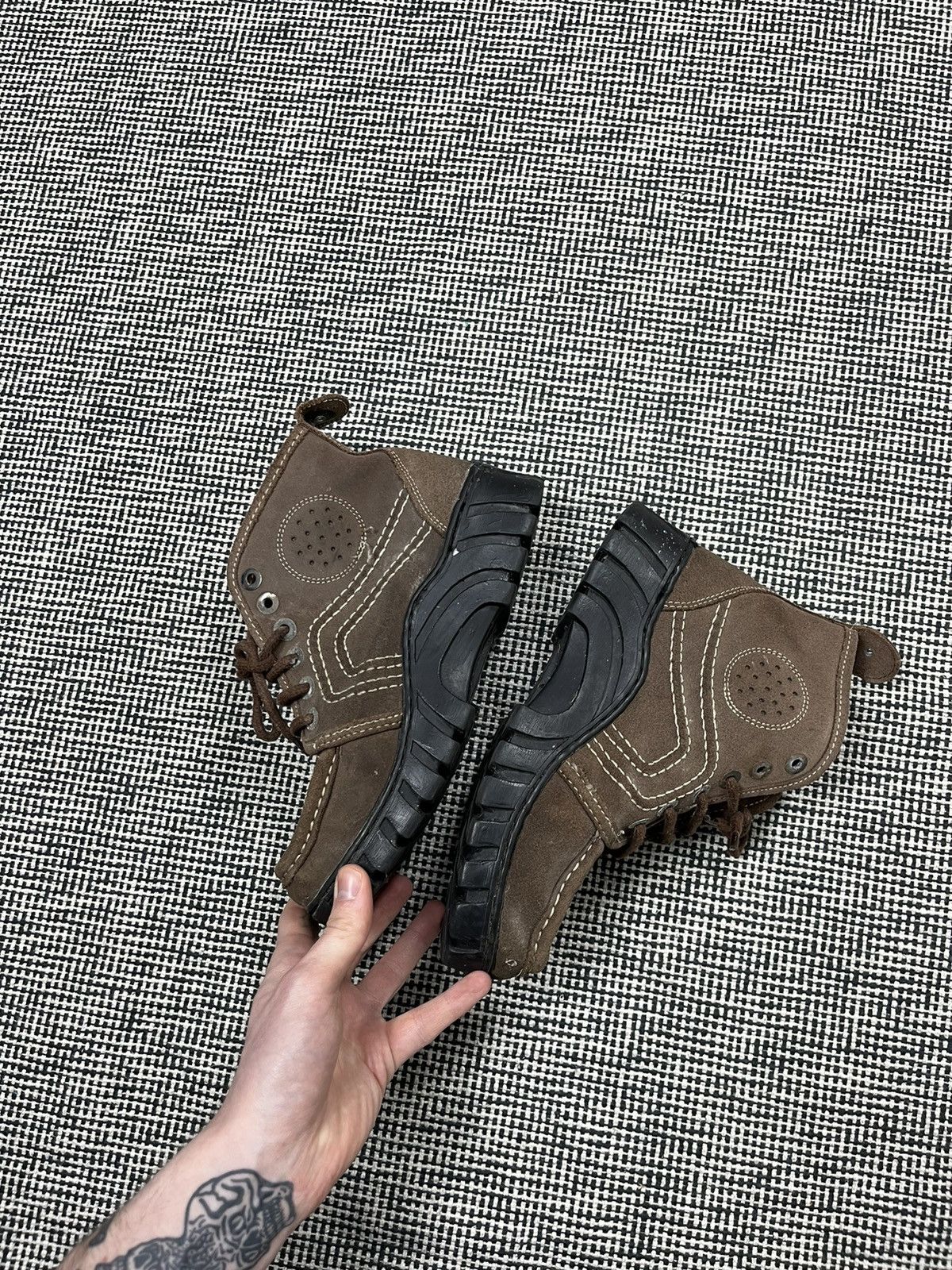 Vintage platform chunky oversized boots square toe rave avant garde Size US 8 / IT 38 - 4 Thumbnail