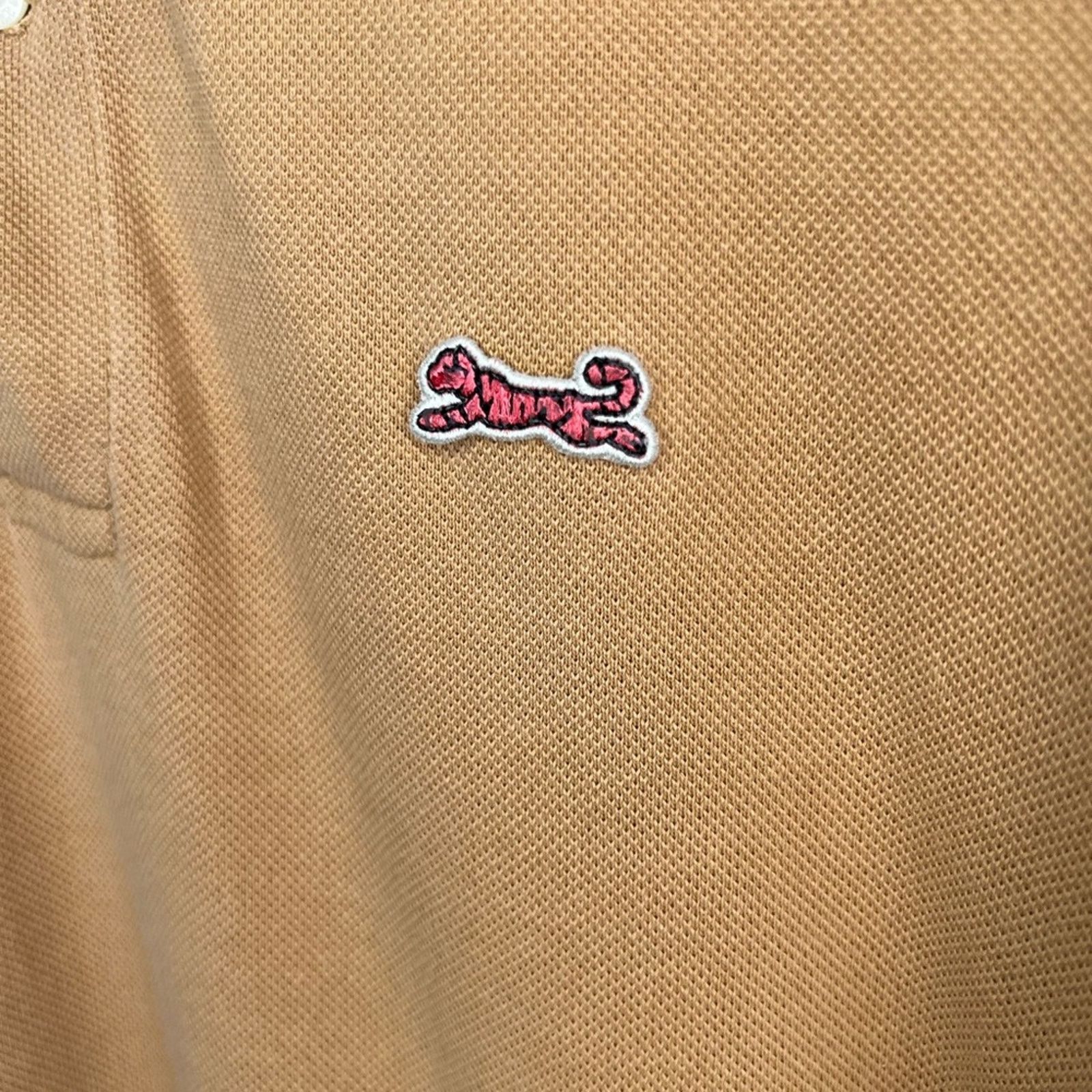 Le TIGRE Vintage Le Tigre Polo Shirt Essential Tan Golf Tiger Logo Size US XL / EU 56 / 4 - 3 Thumbnail