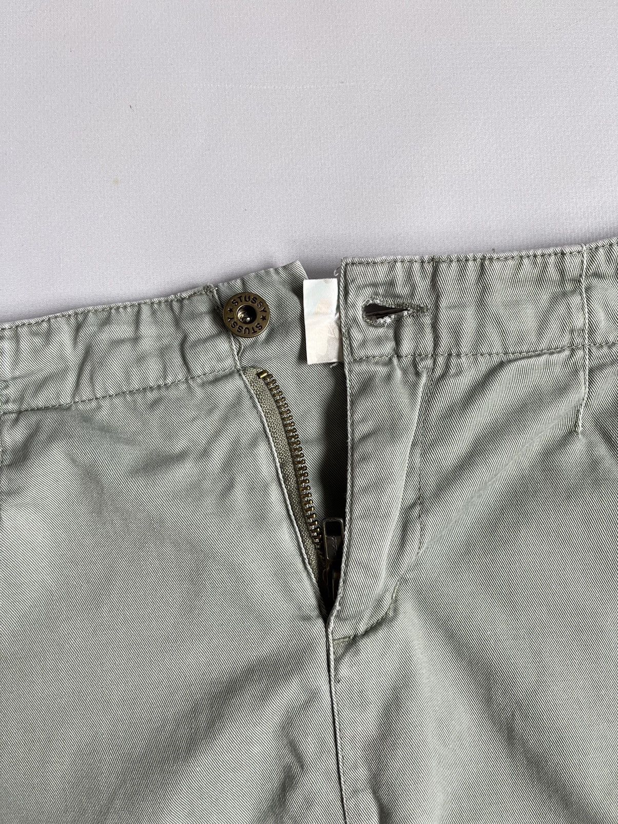 Stussy × Vintage Stussy Y2K Women Grey Pockets Faded Mini Skirt Size 32" / US 10 / IT 46 - 5 Thumbnail